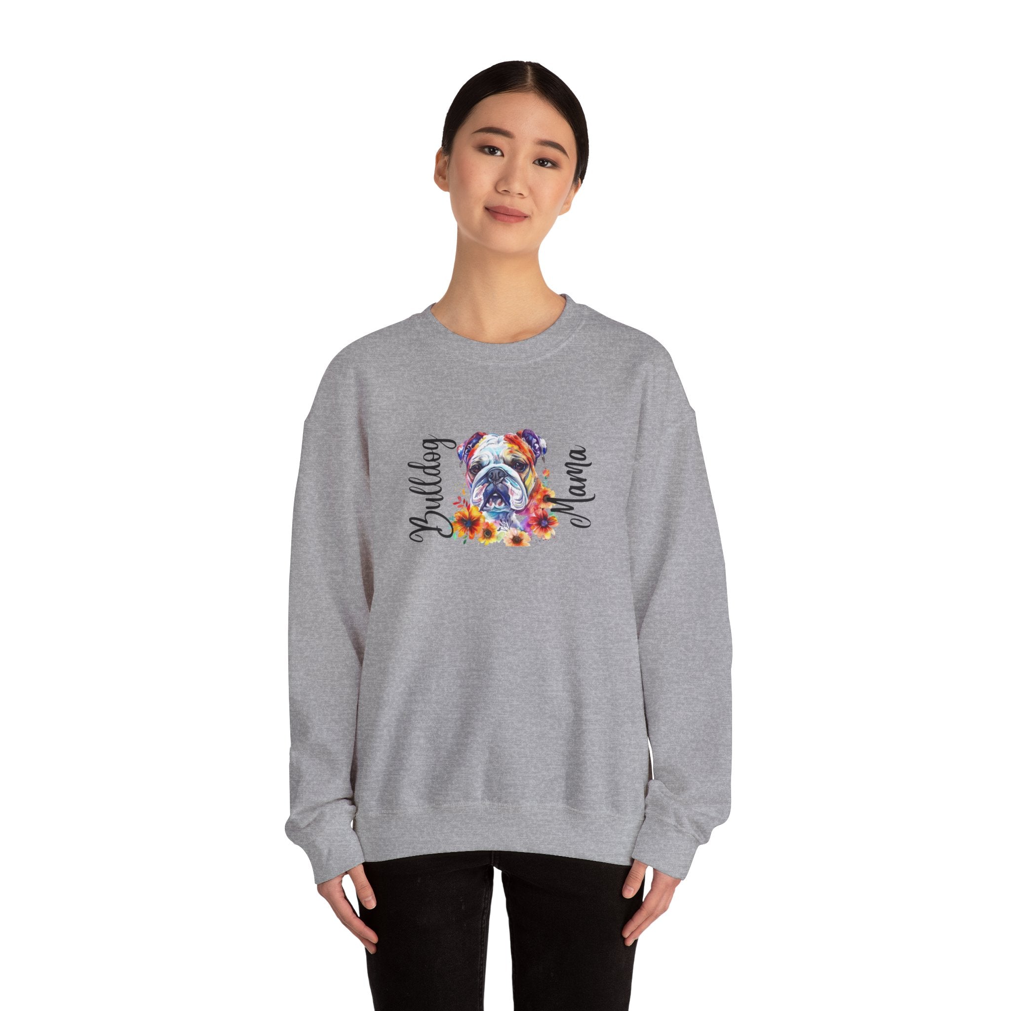 Bulldog Mama crew neck sweatshirt (English)