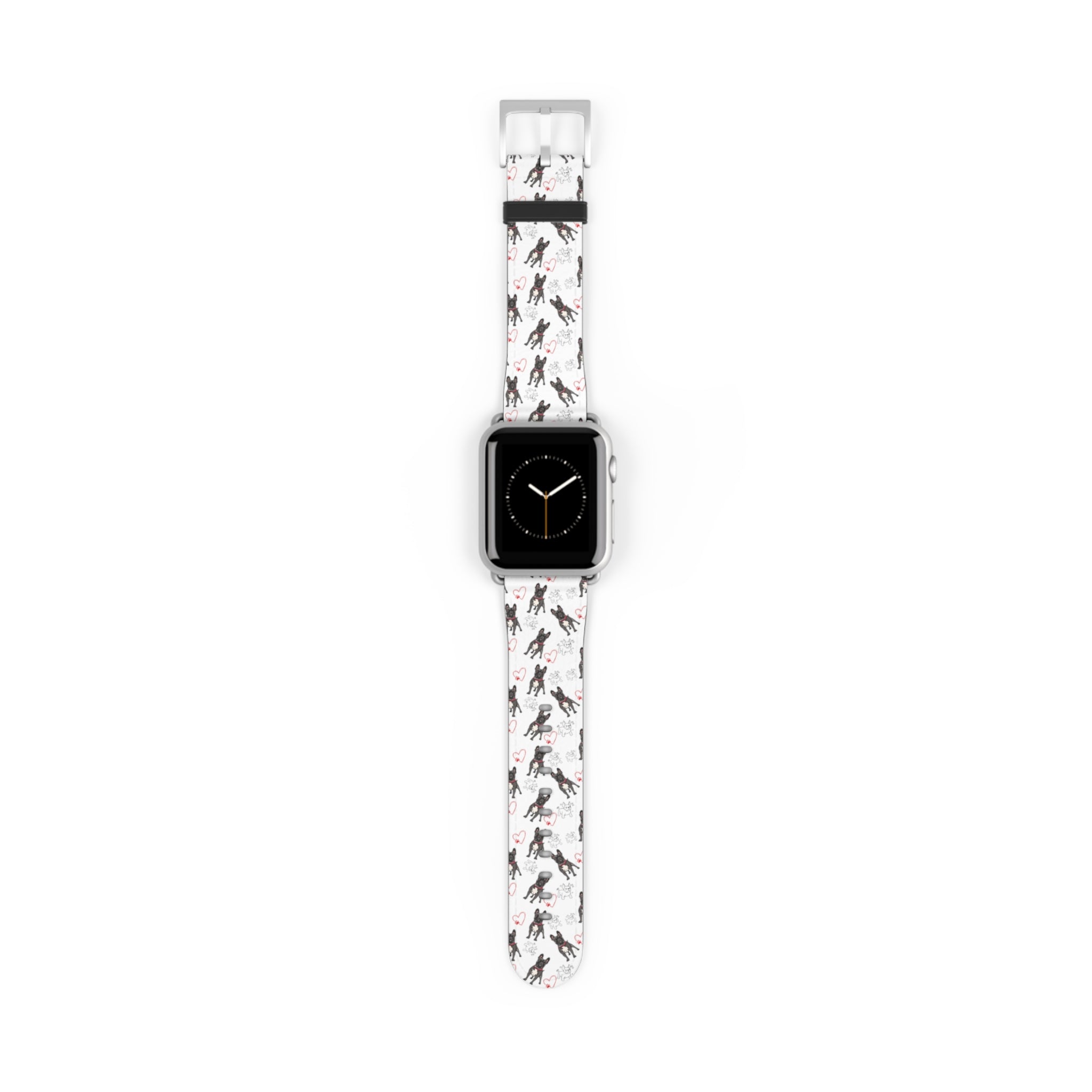 Bulldog Apple Watch Bands (French/Hearts)
