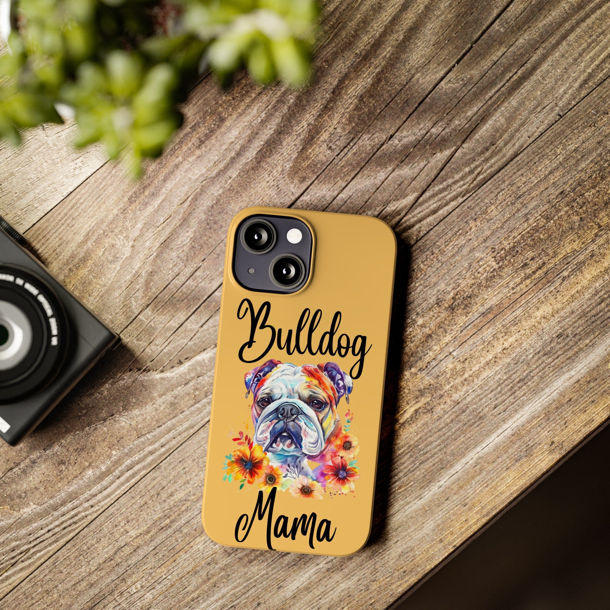 Bulldog Mama iPhone Cases (Engish)