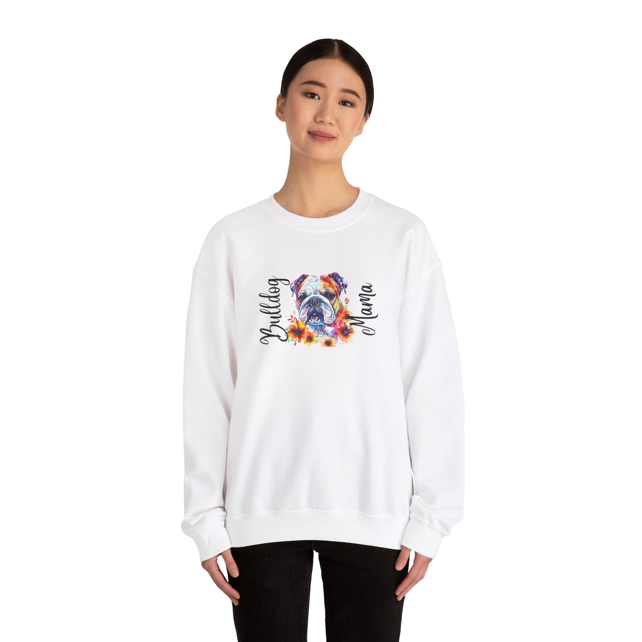 Bulldog Mama crew neck sweatshirt (English)