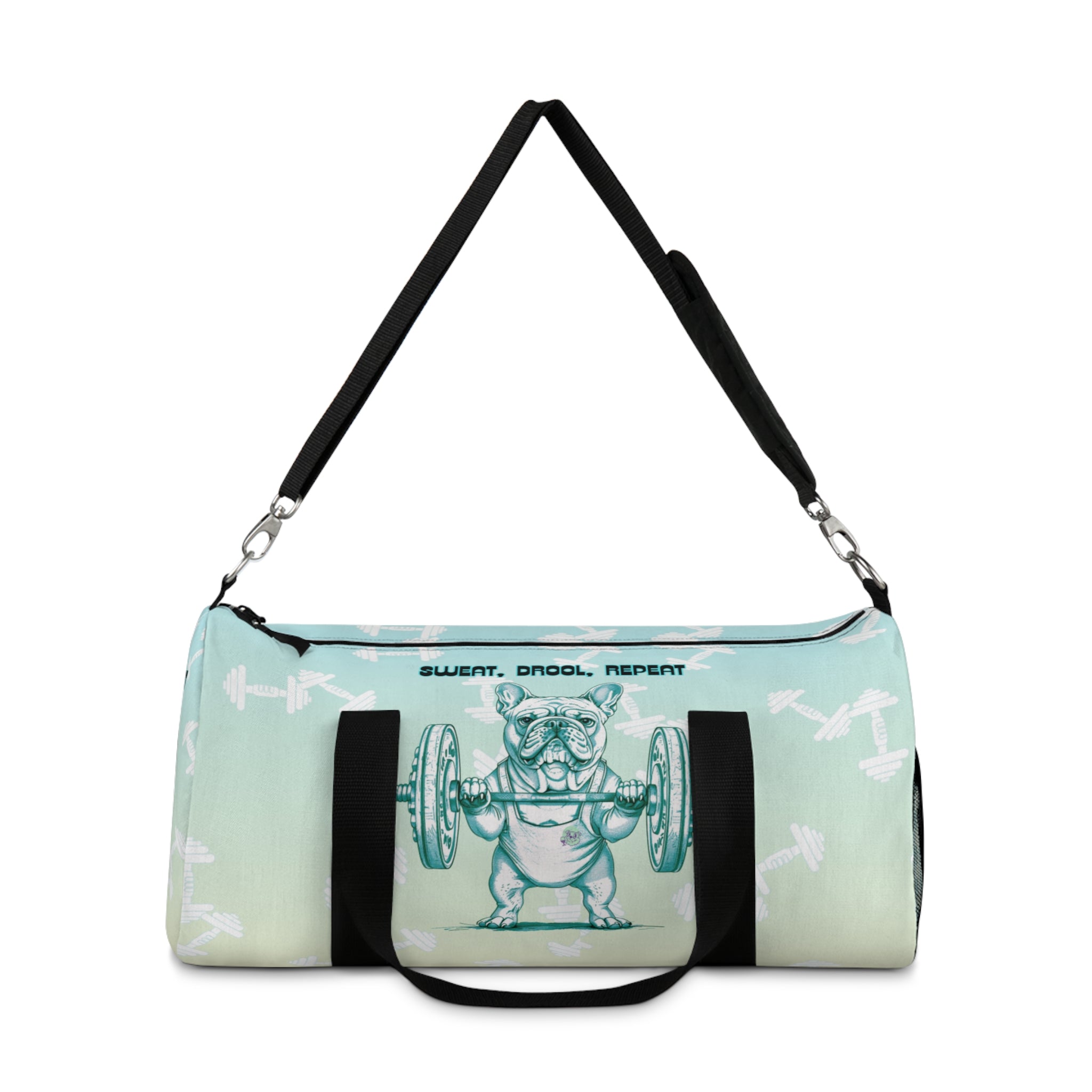 Tipsy Bully Ripped Bulldog Gym Bag (French/Green)