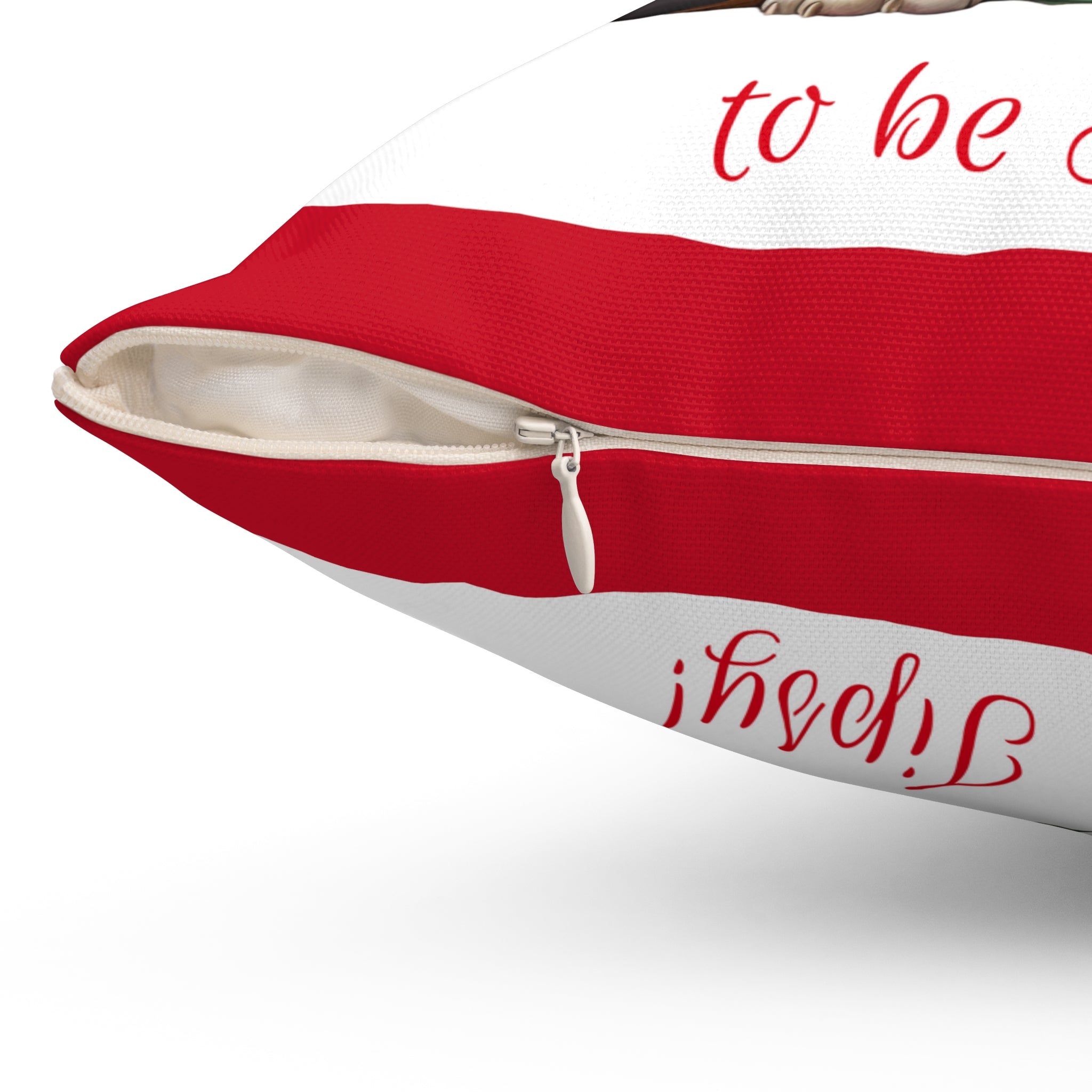 Tipsy Bully Holiday Pillow (Brown English-Tis the Season-Red)