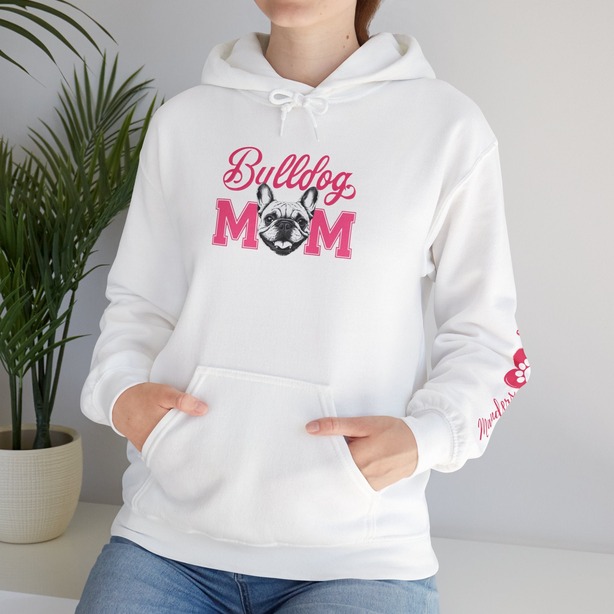 Bulldog Mom Personalized Hoodie (French)