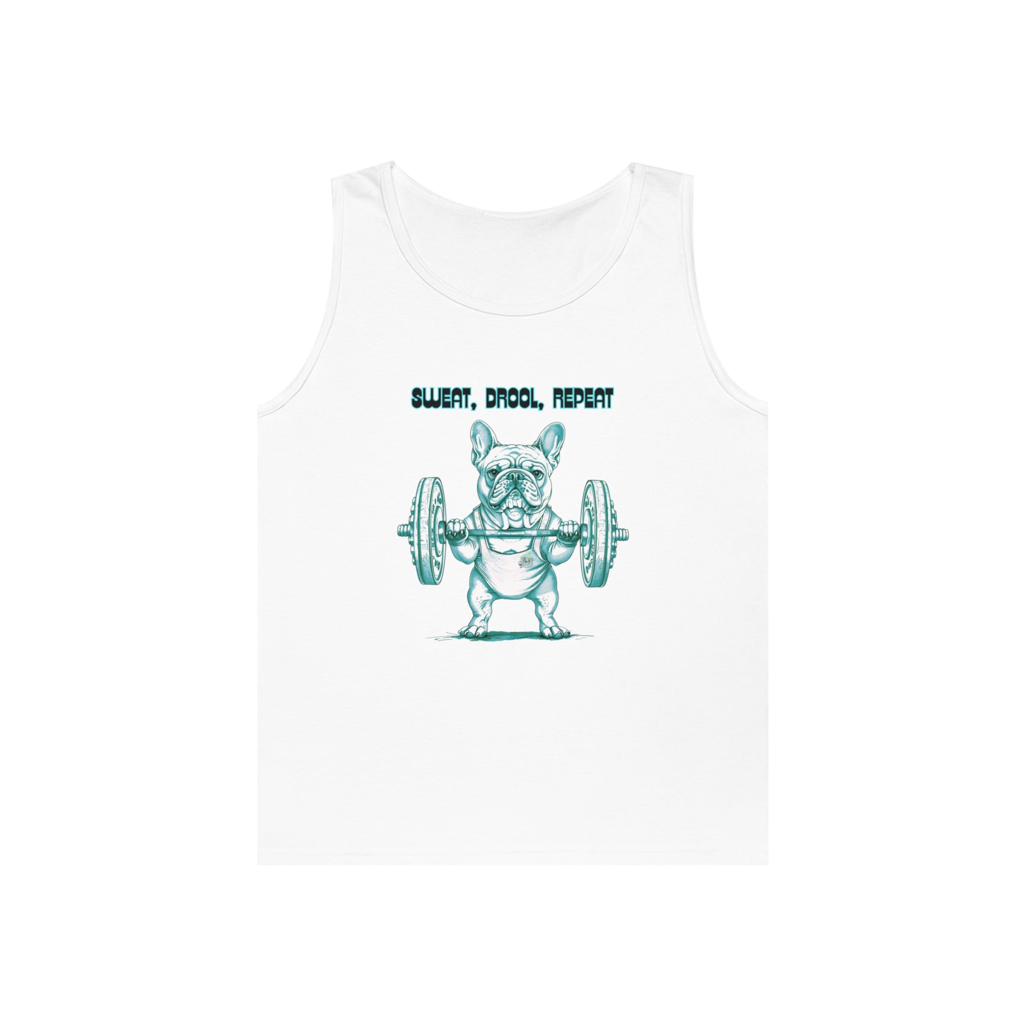 Tipsy Bully "Sweat, Drool, Repeat" Unisex Tank Top French/Green)