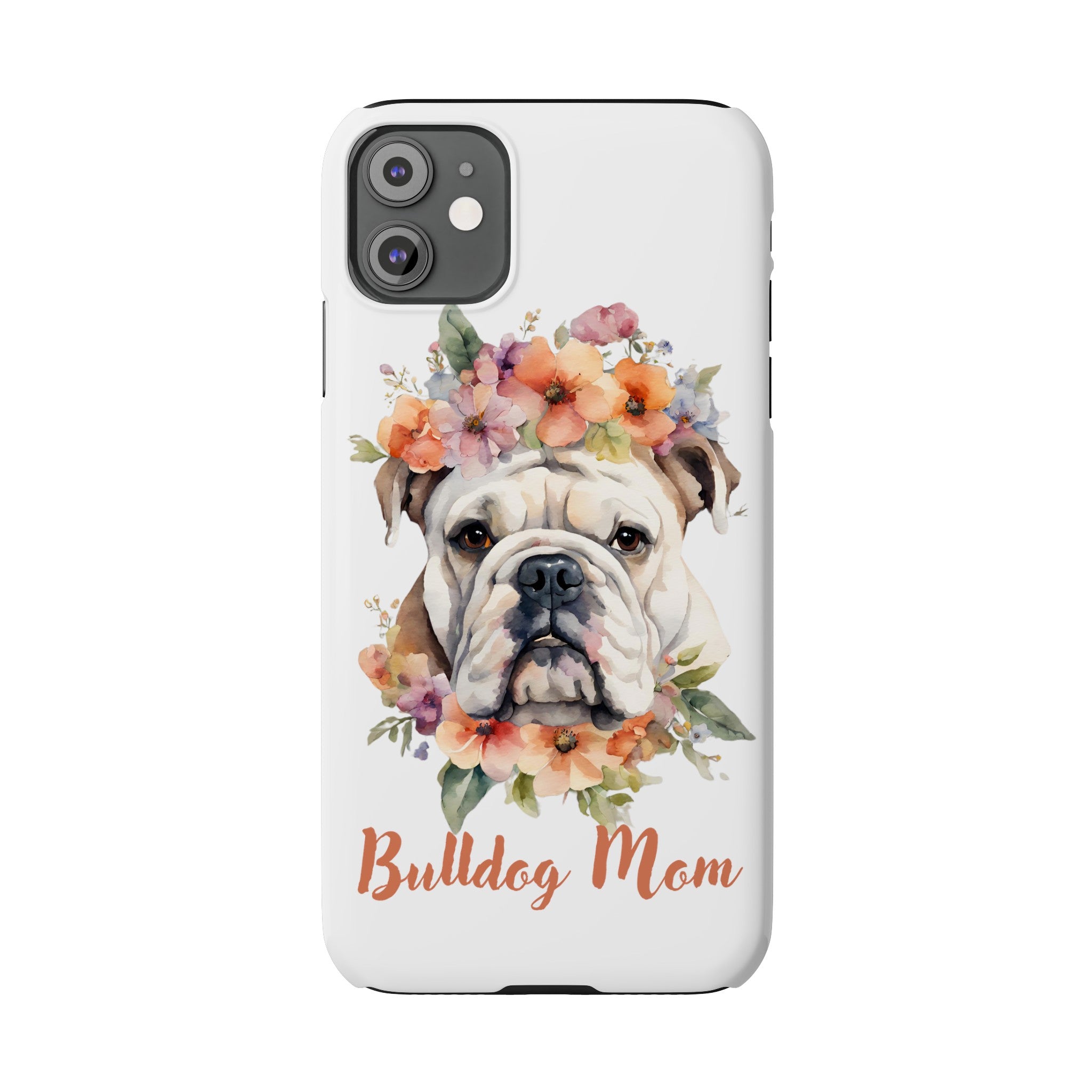 Bulldog iPhone Cases (Engish/White)