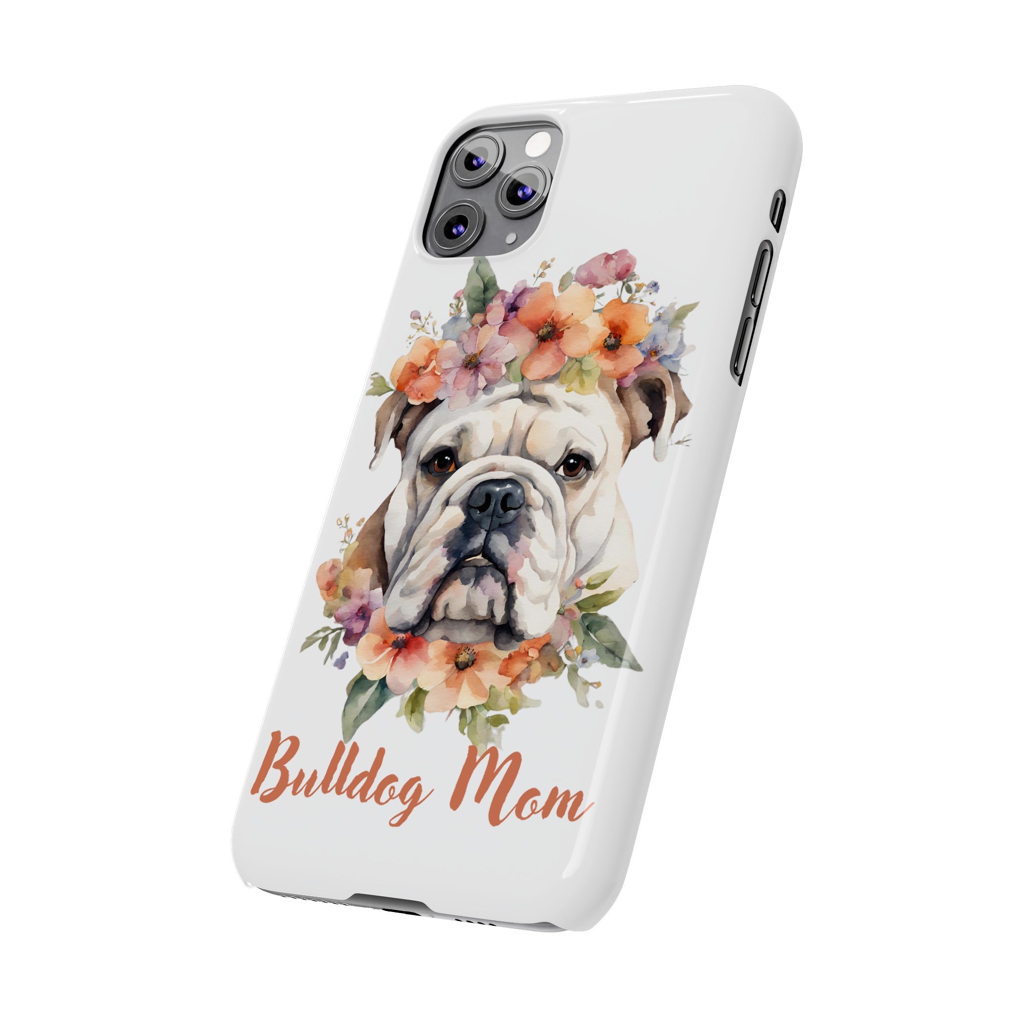 Bulldog iPhone Cases (Engish/White)