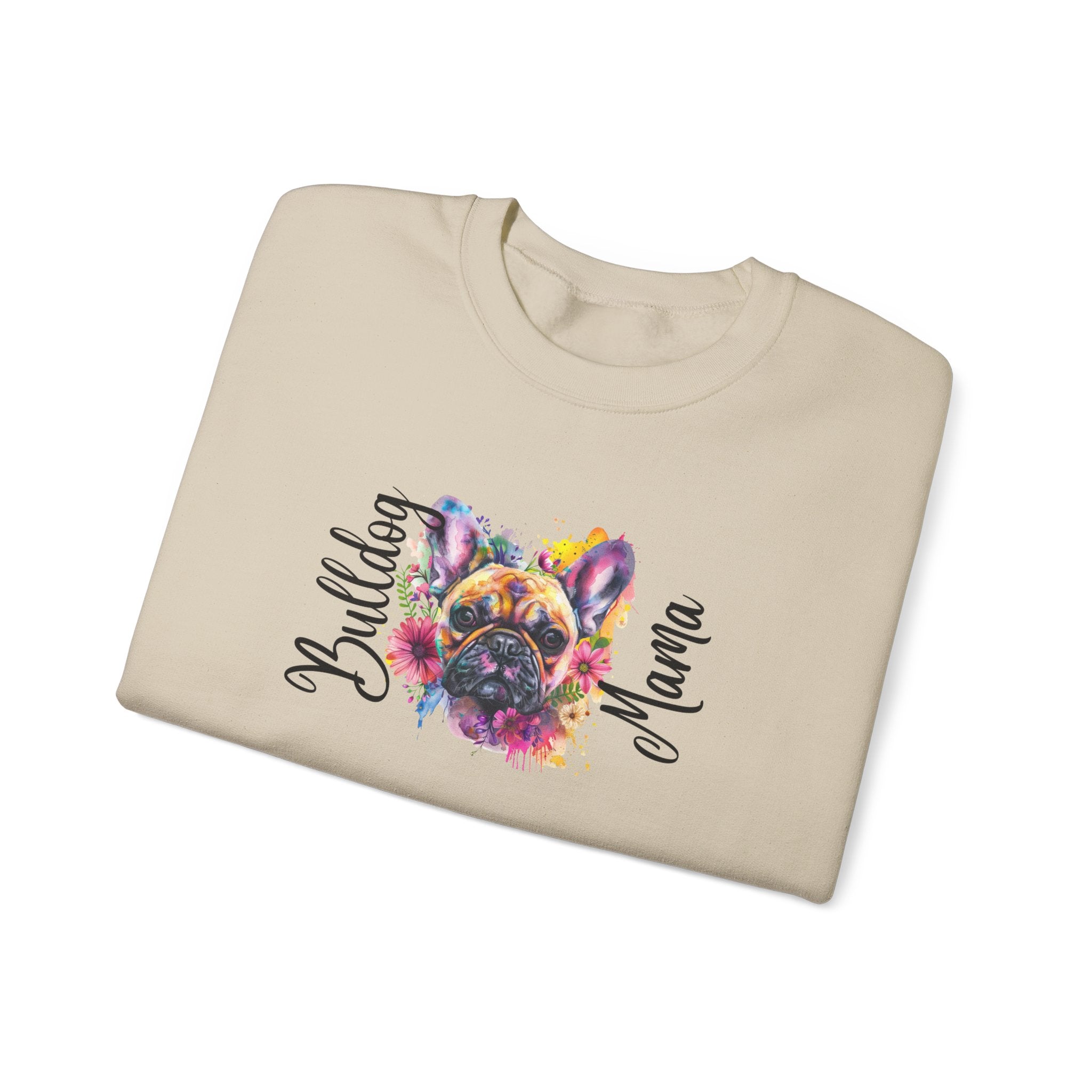 Bulldog Mama crew neck sweatshirt (French)
