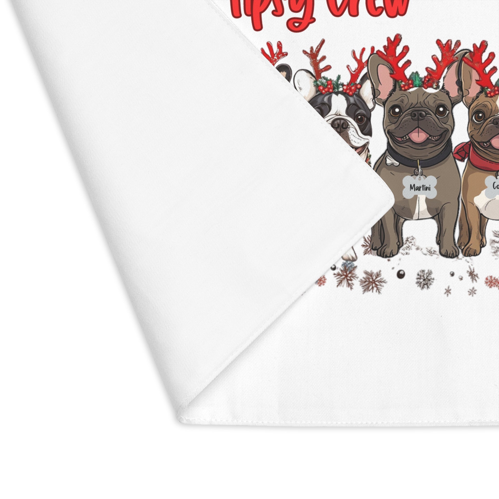 “Santa’s Tipsy Crew” placemat 1pc (French)