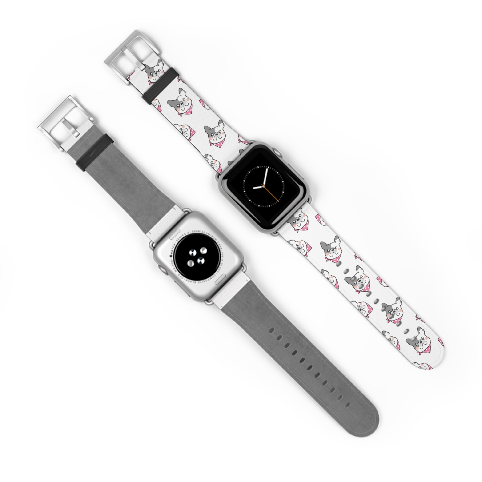 Bulldog Apple Watch Bands (French/Pink)