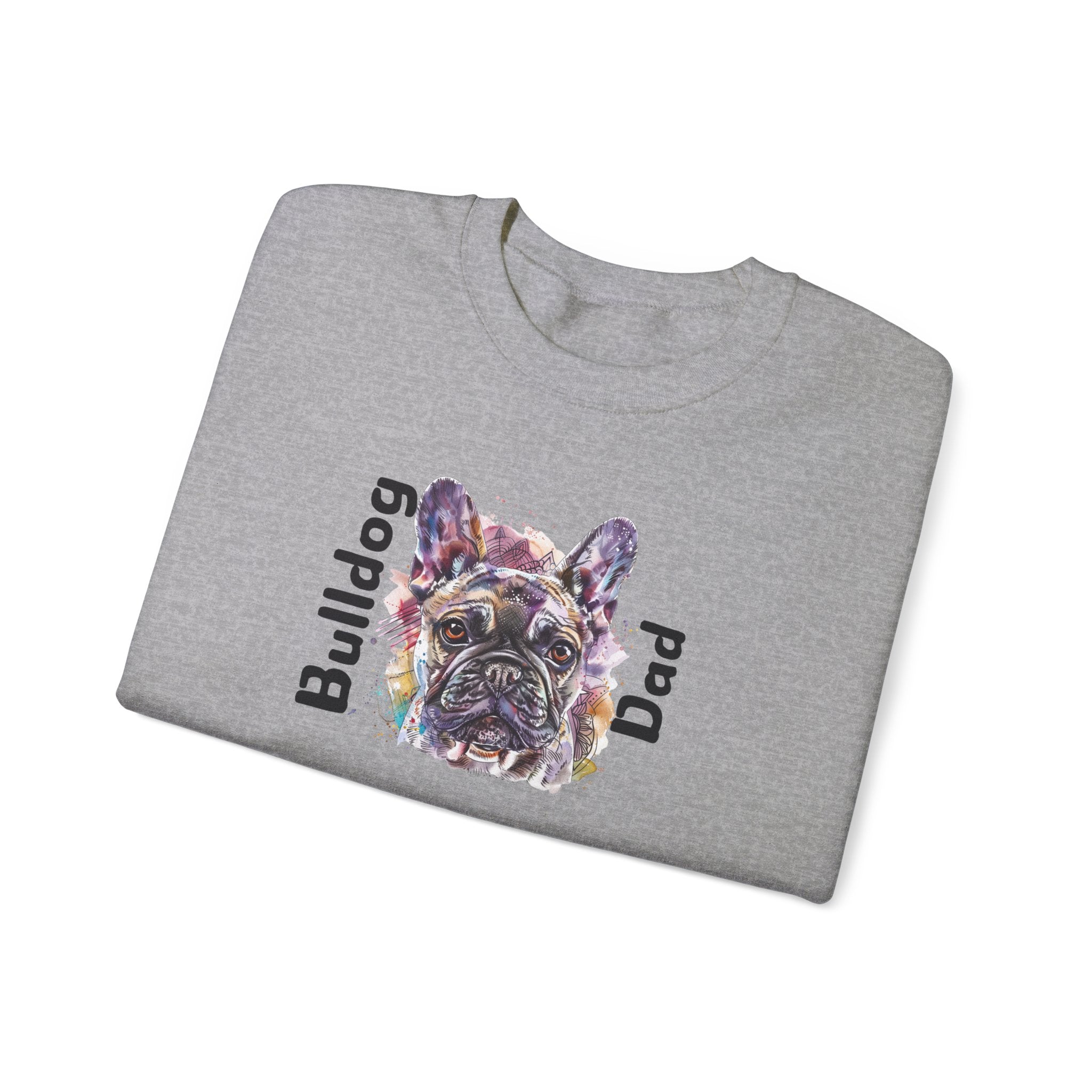 Bulldog Dad crew neck sweatshirt (French)