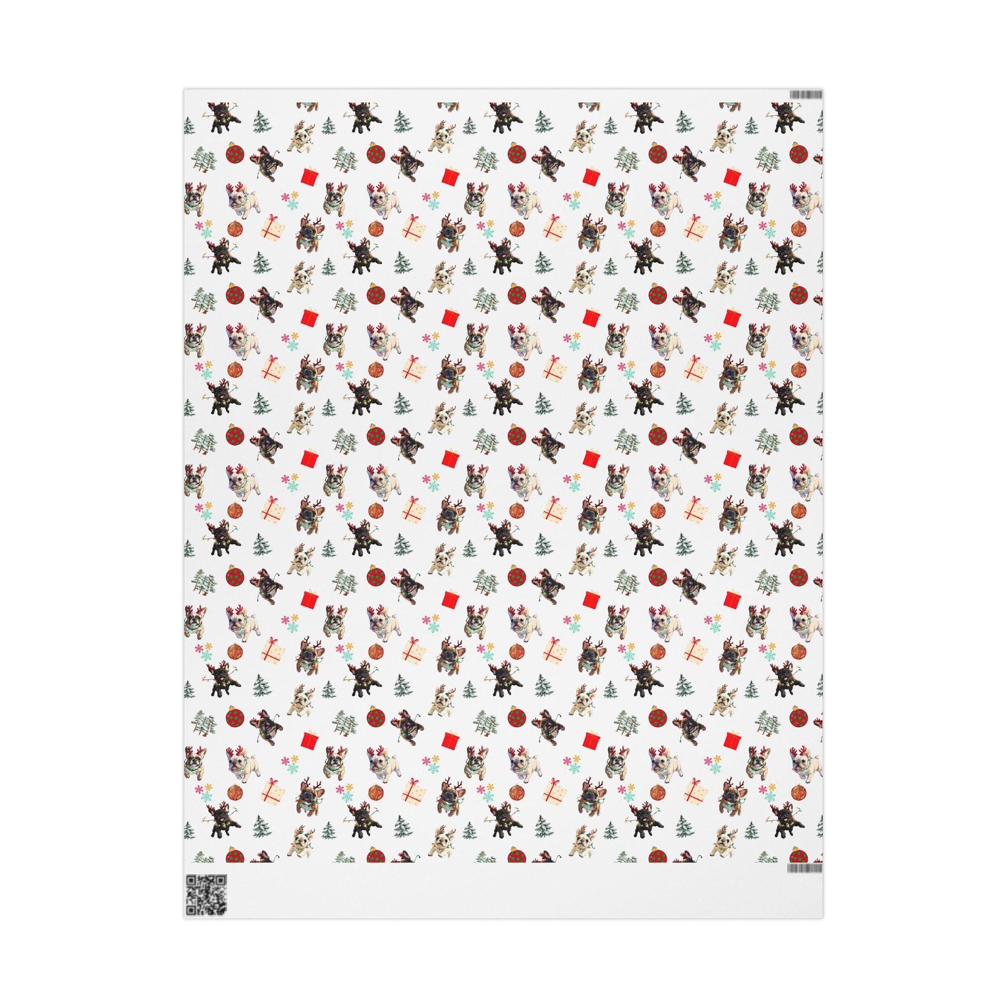 "Santa’s Tipsy Crew" Christmas Wrapping Paper (French)