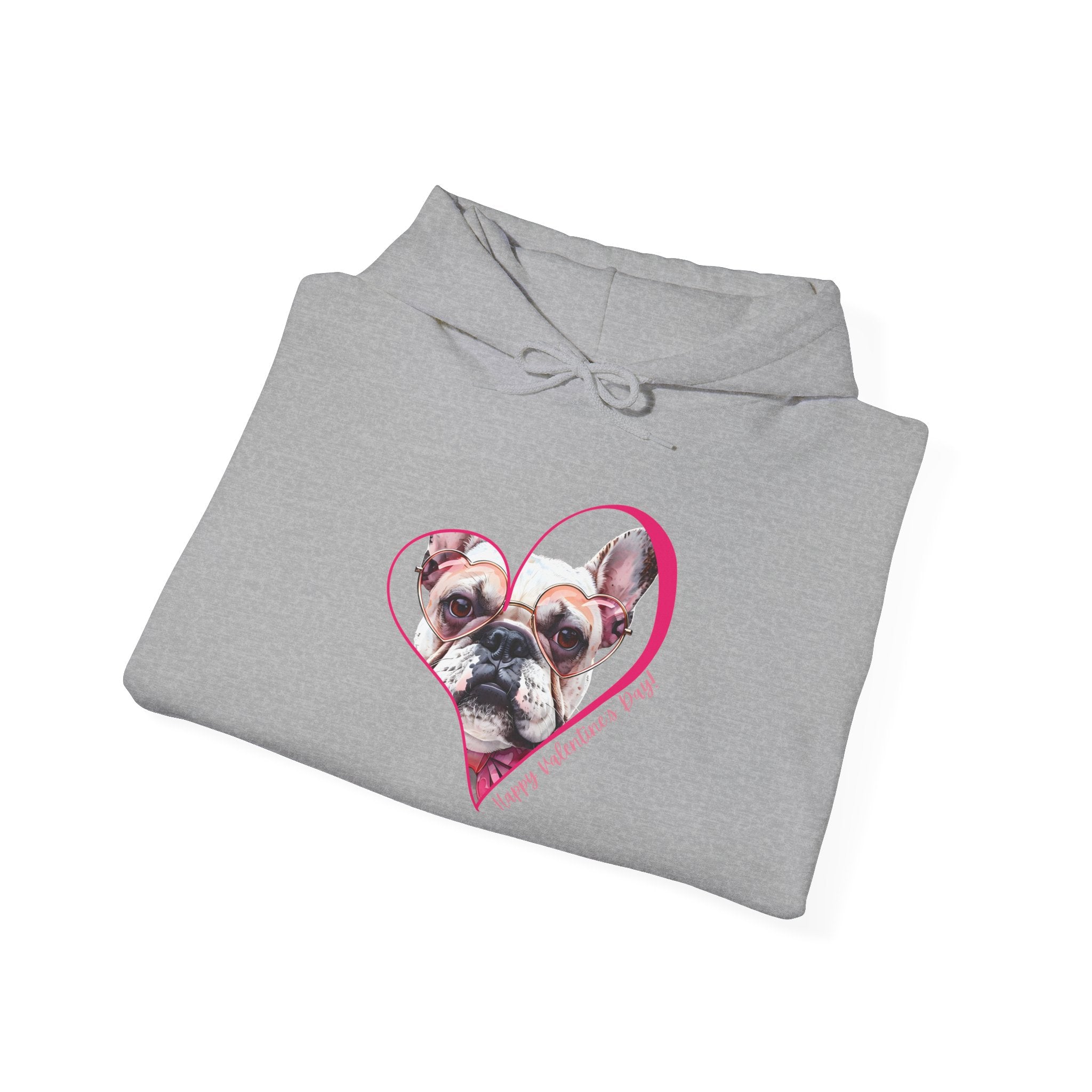 Personalized Paw-fect Love Valentine’s Unisex Heavy Blend™ Hooded Sweatshirt (French)