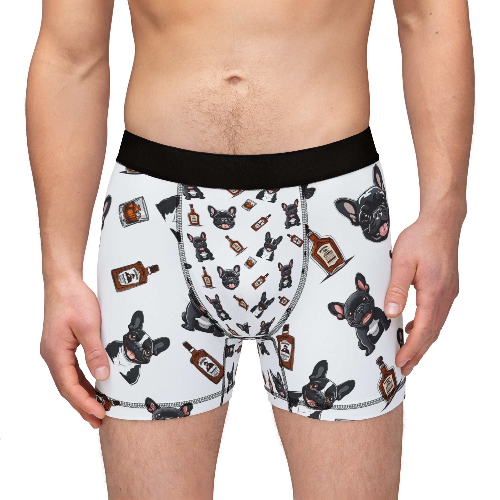 Tipsy Bully Bulldogs & Bourbon Men's Underwear (French/Black)