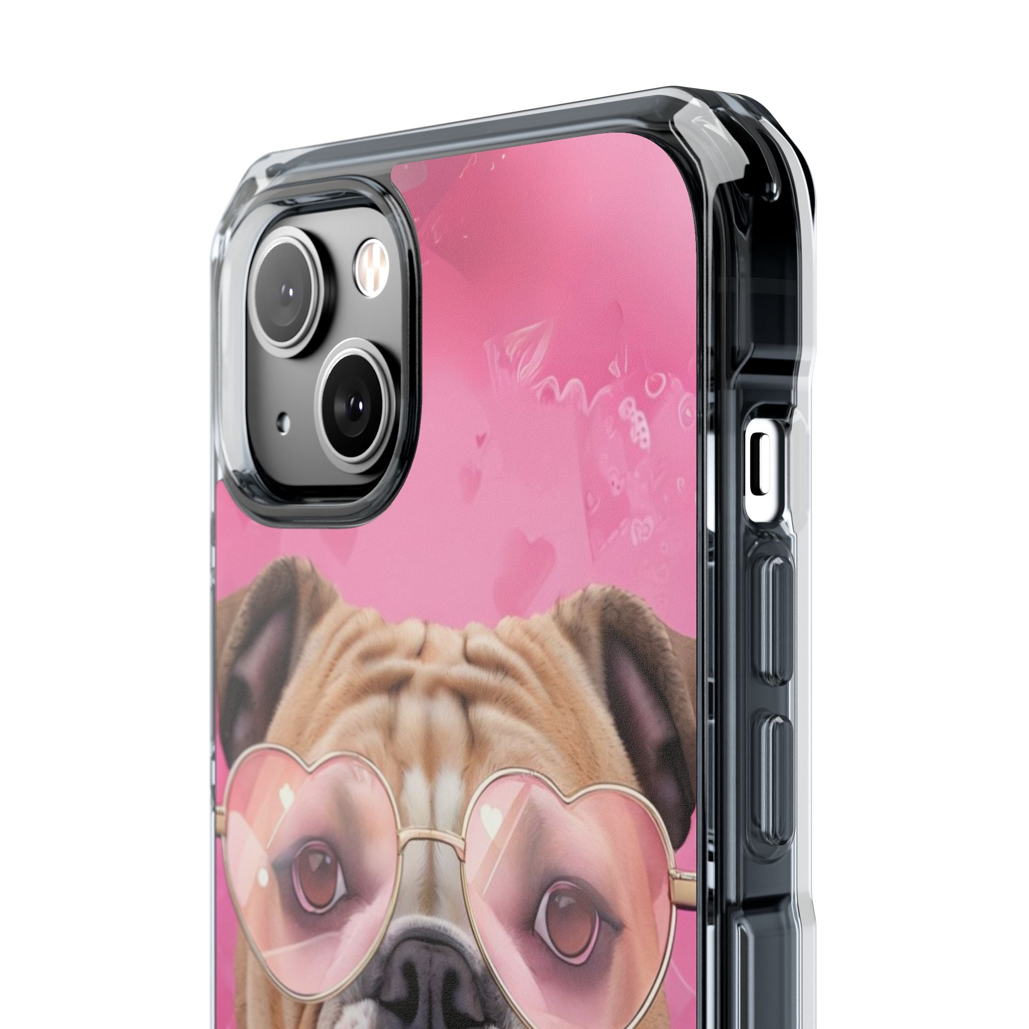 Puppy Love Protection Valentine's Day Phone Case (Tan/English)