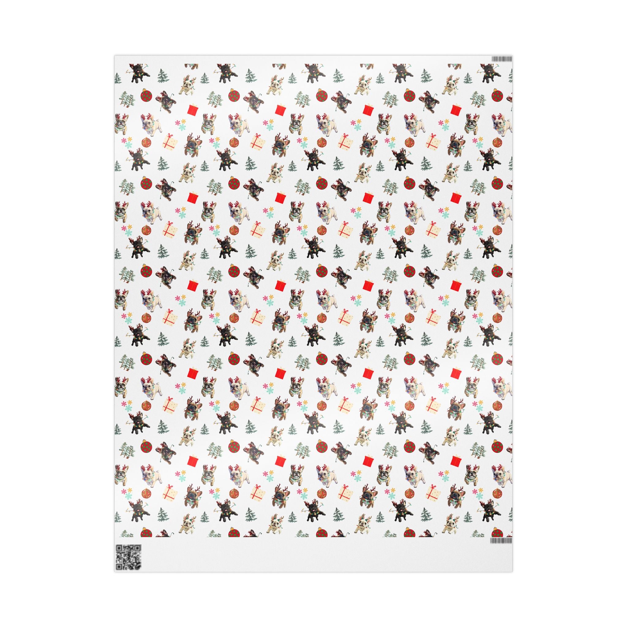 "Santa’s Tipsy Crew" Christmas Wrapping Paper (French)