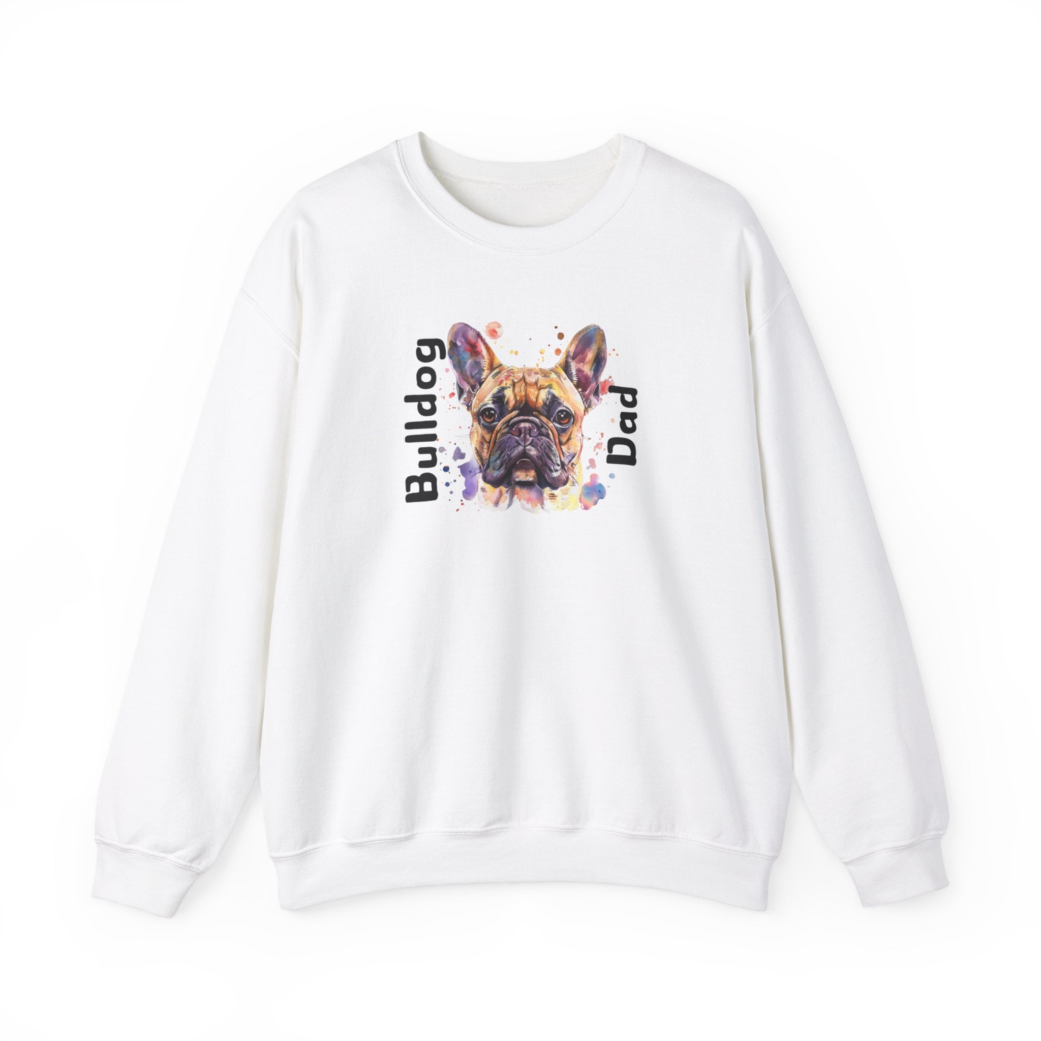 Bulldog Dad crew neck sweatshirt (French)