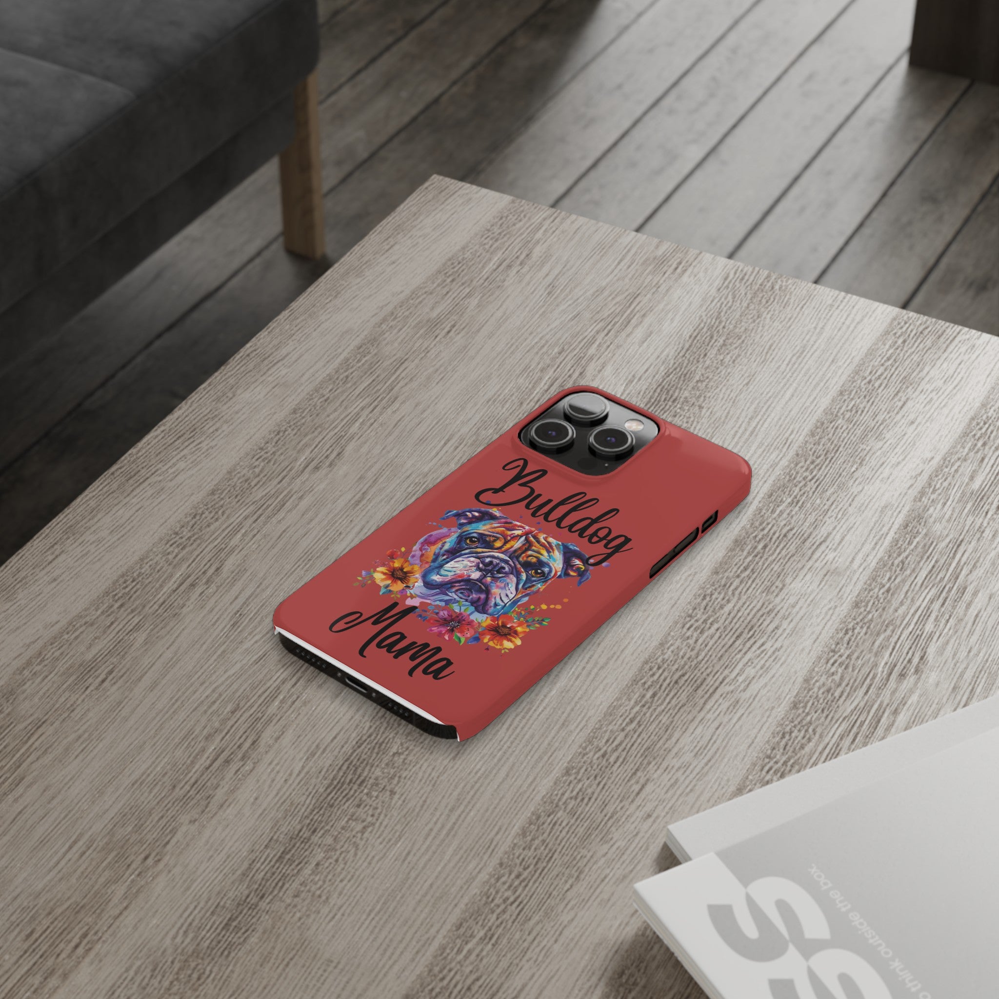 Bulldog Mama iPhone Cases (Engish)