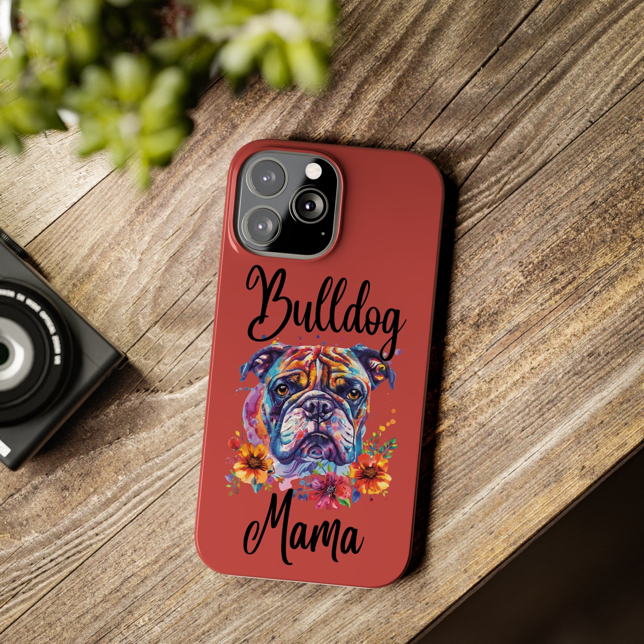 Bulldog Mama iPhone Cases (Engish)