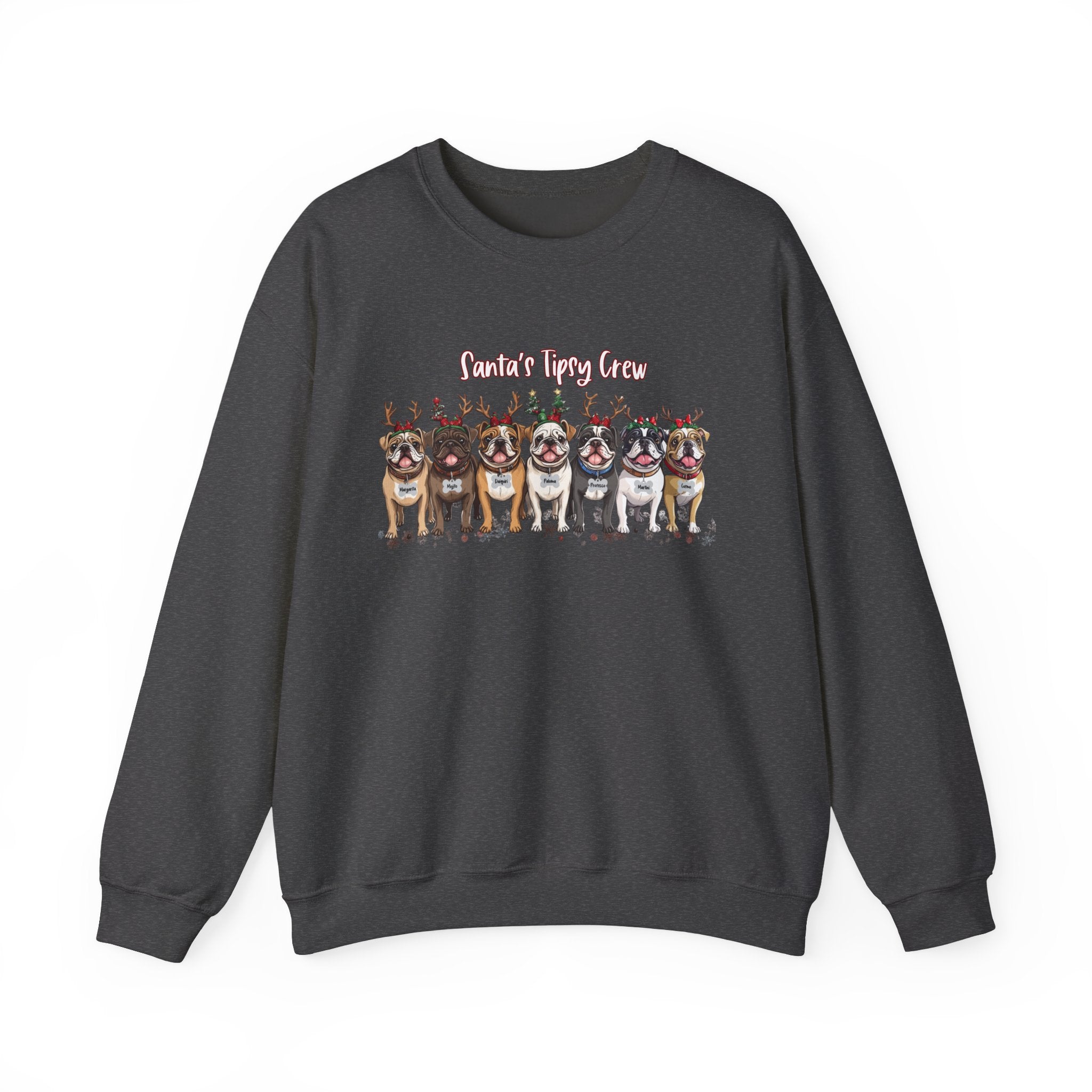 “Santa’s Tipsy Crew” Christmas Crewneck Sweatshirt - Unisex (English)