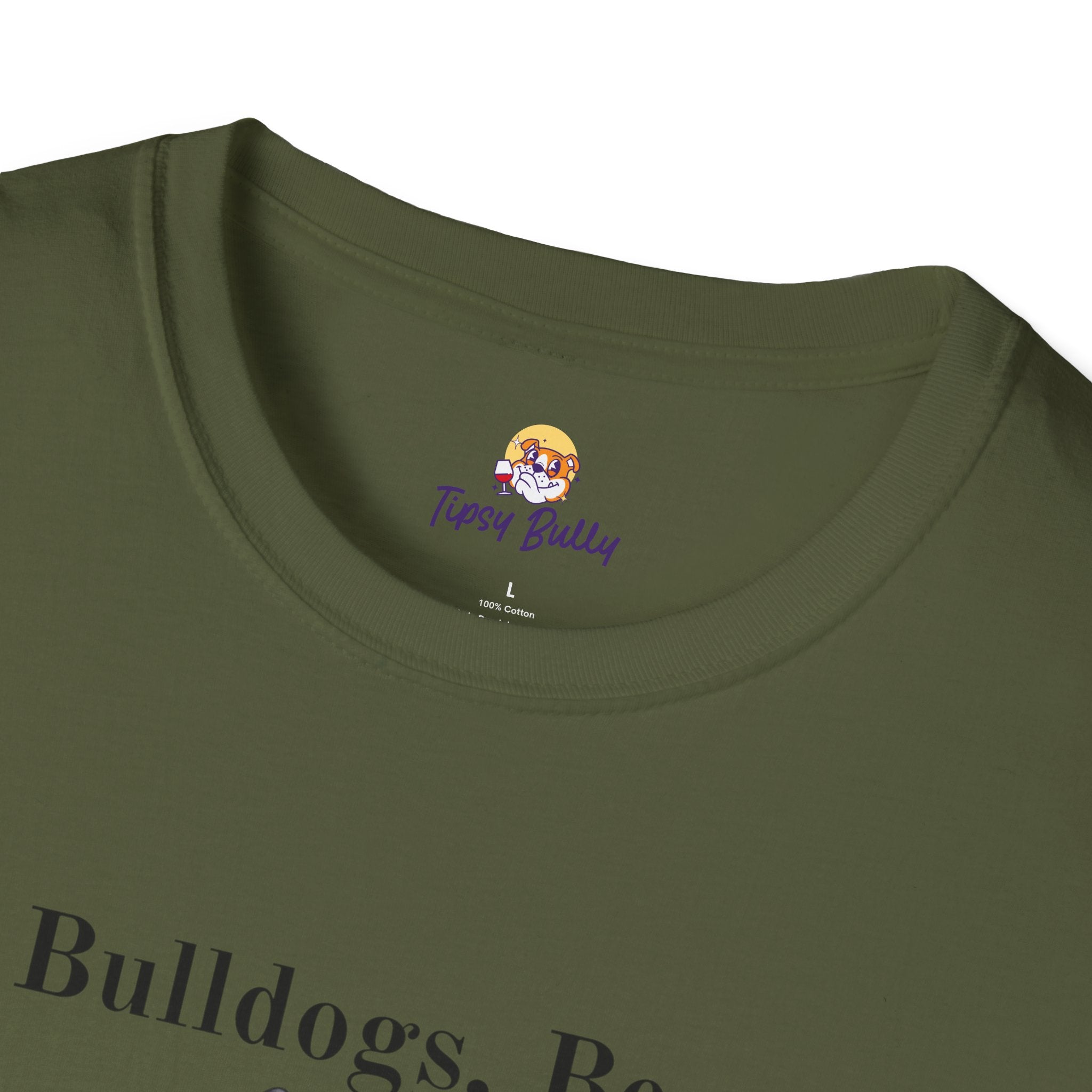 Bulldogs, Beer, and Bad Decisions" Unisex T-Shirt by Tipsy Bully option 24 - English Bulldog mom gift | Tipsy Bully