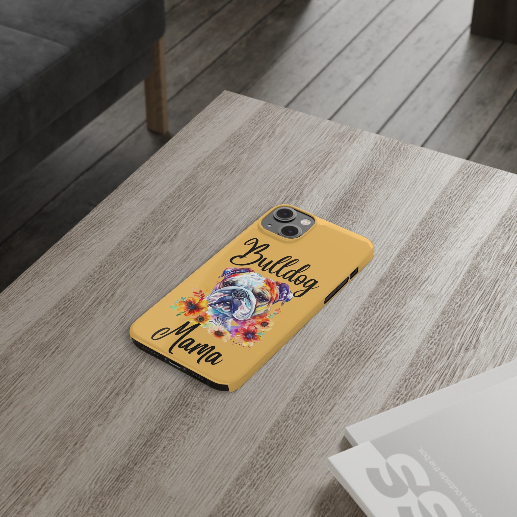 Bulldog Mama iPhone Cases (Engish)