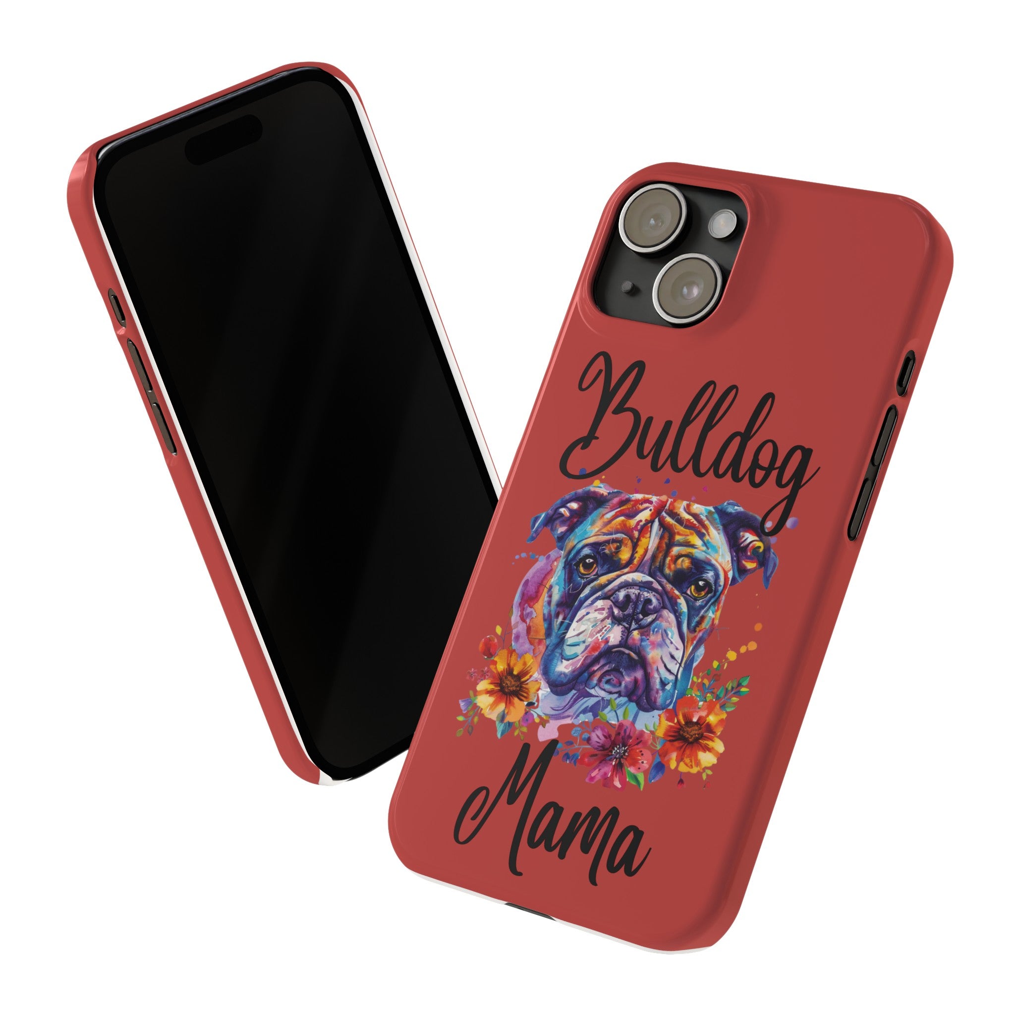 Bulldog Mama iPhone Cases (Engish)