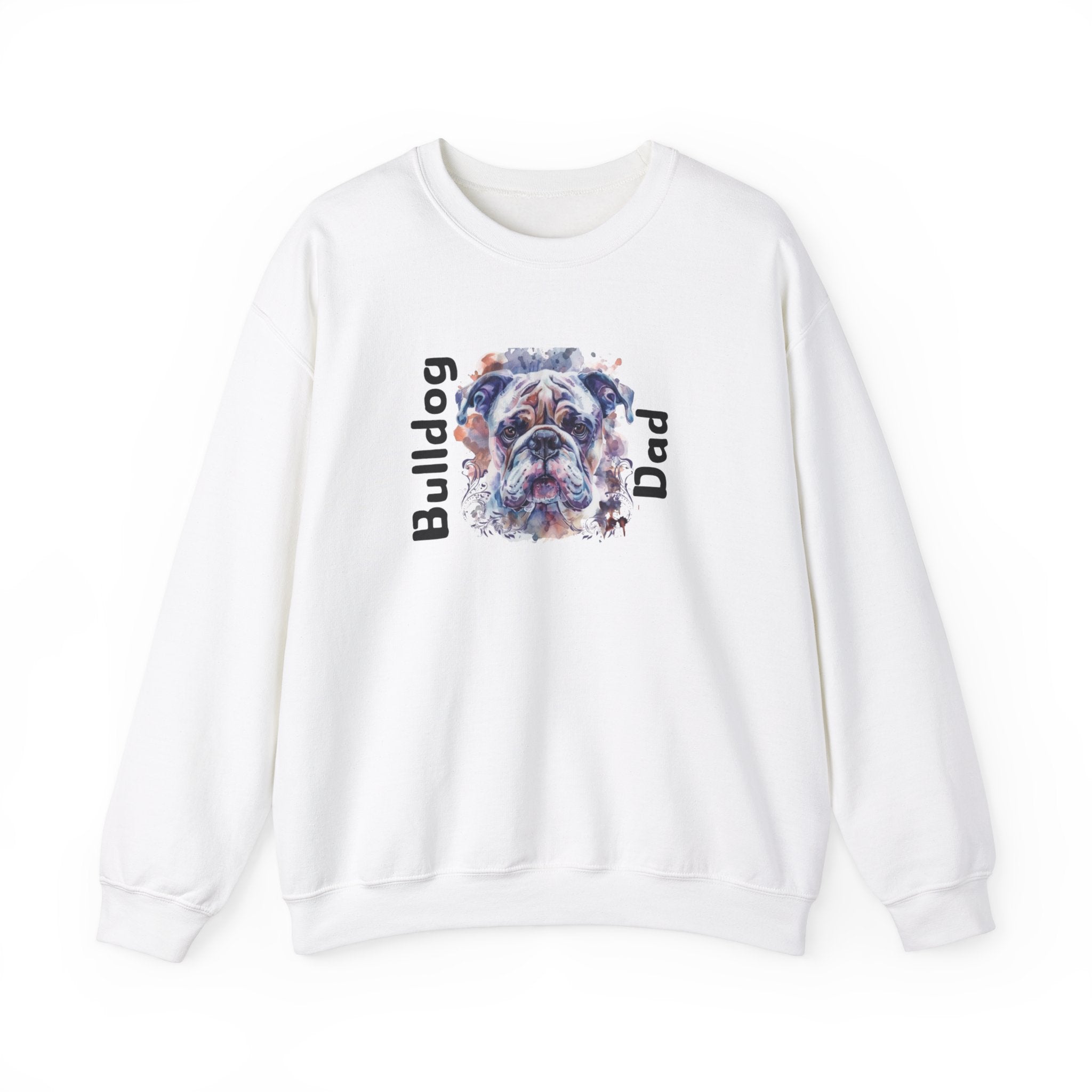Bulldog Dad crew neck sweatshirt packaging - English Bulldog mom gift | Tipsy Bully