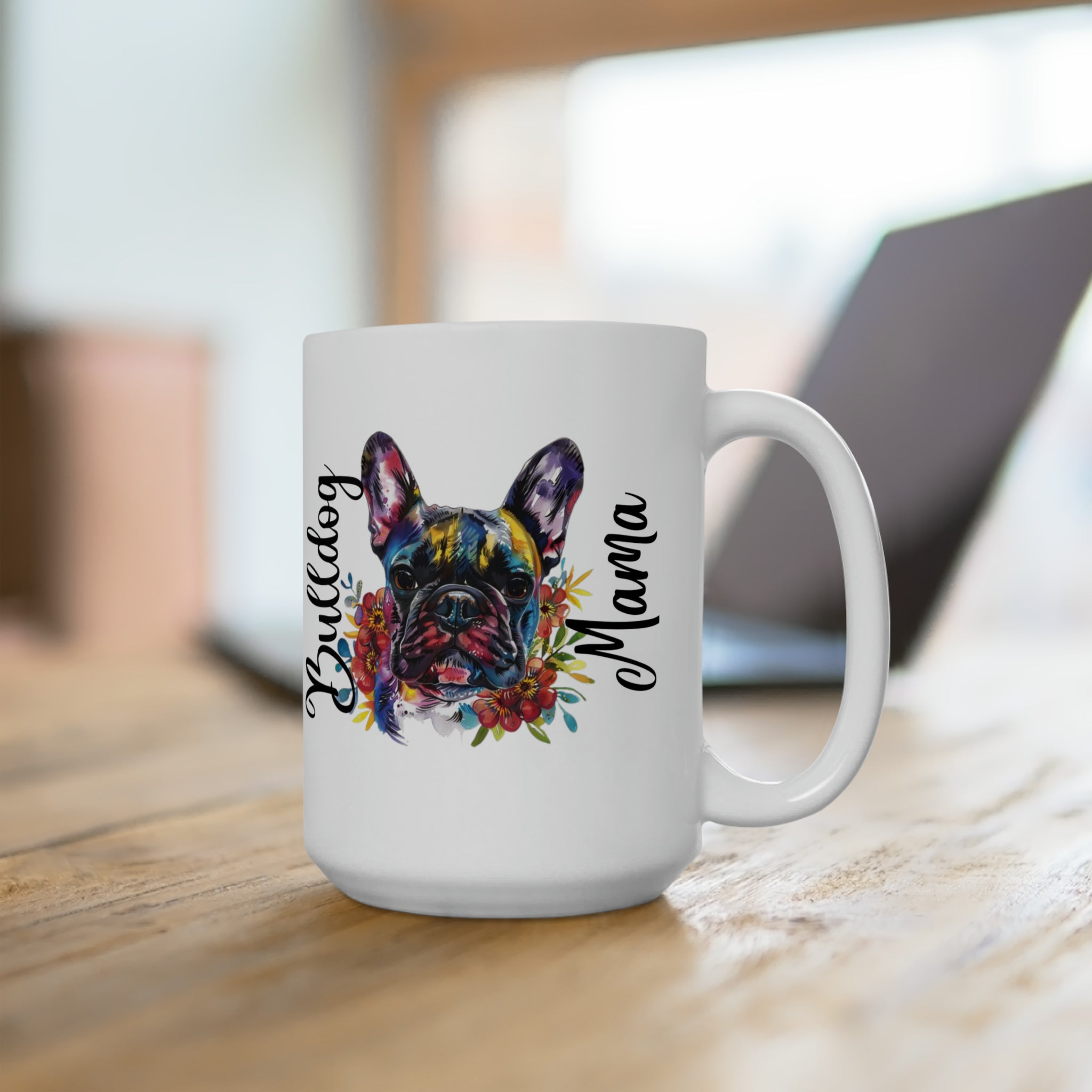 Bulldog Mama Coffee Mug (French)