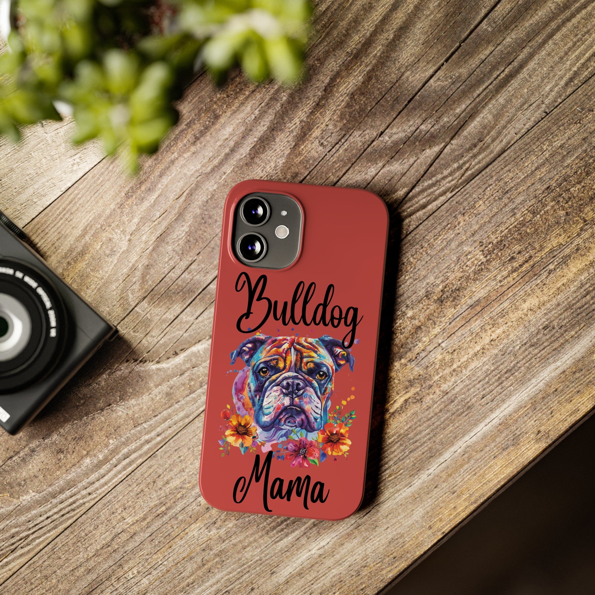 Bulldog Mama iPhone Cases (Engish)