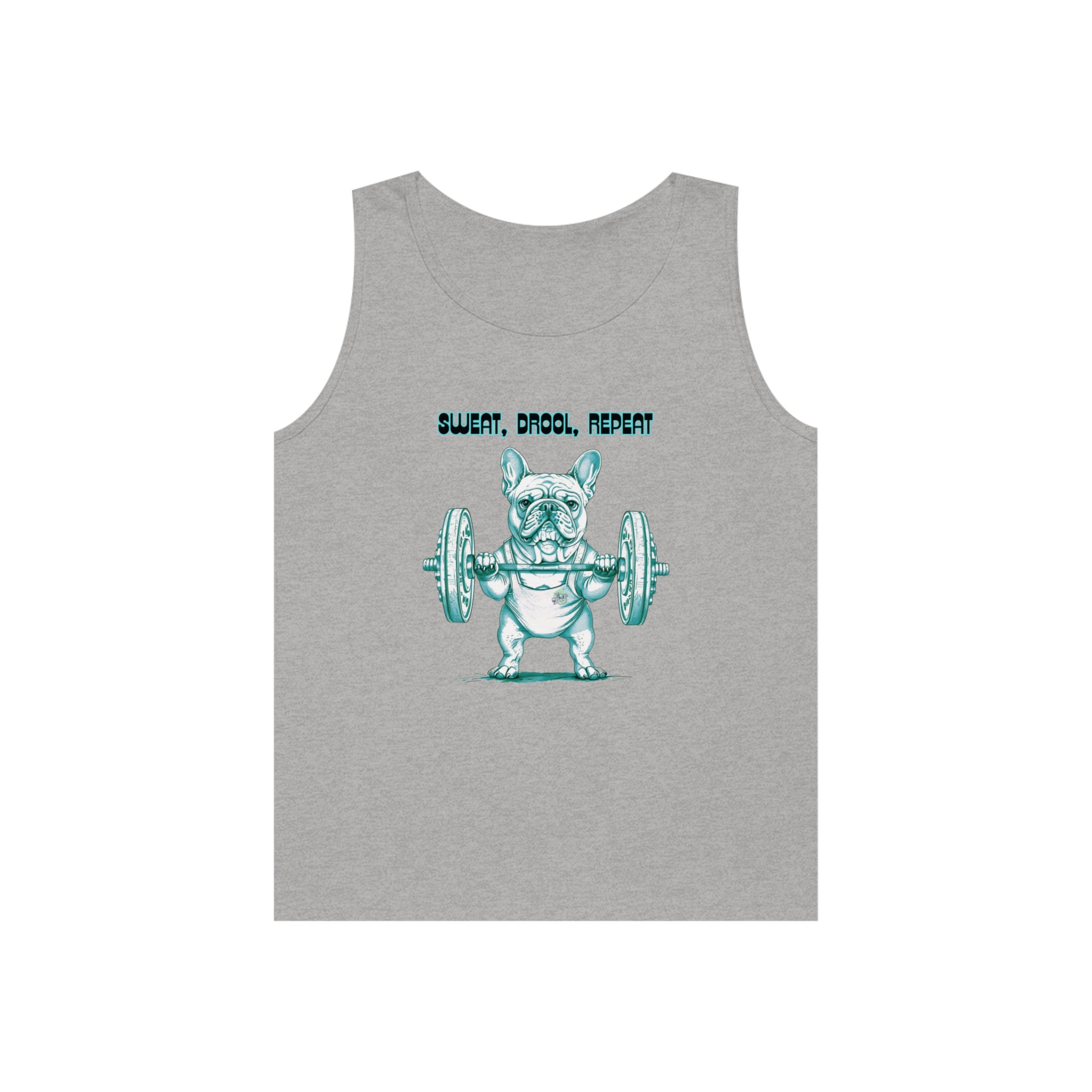 Tipsy Bully "Sweat, Drool, Repeat" Unisex Tank Top French/Green)