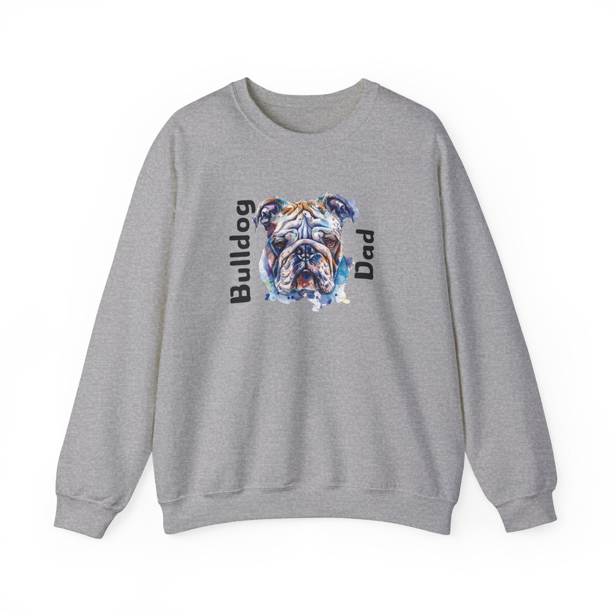 Bulldog Dad crew neck sweatshirt packaging - English Bulldog mom gift | Tipsy Bully