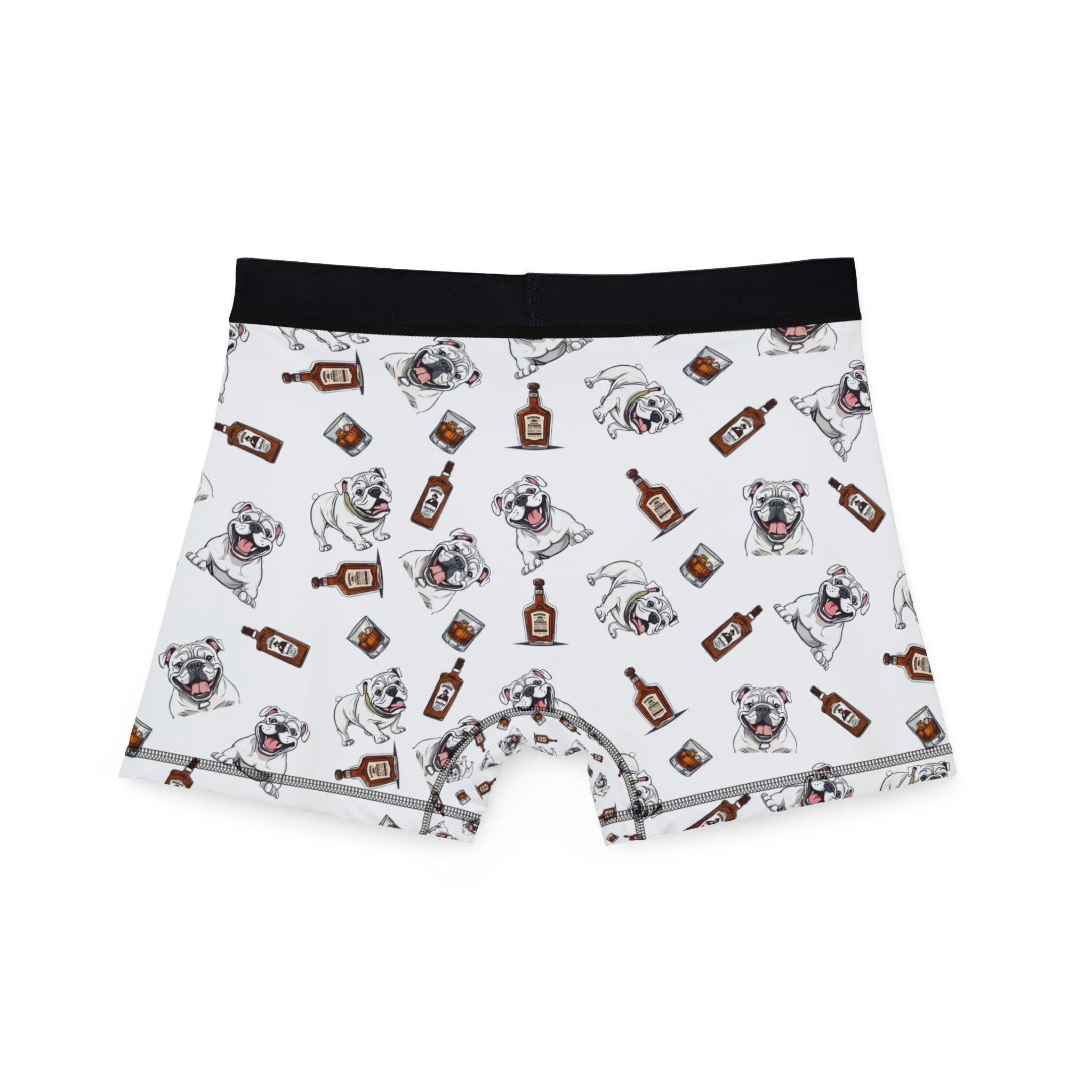Tipsy Bully Bulldogs & Bourbon Men's Underwear (English/White)