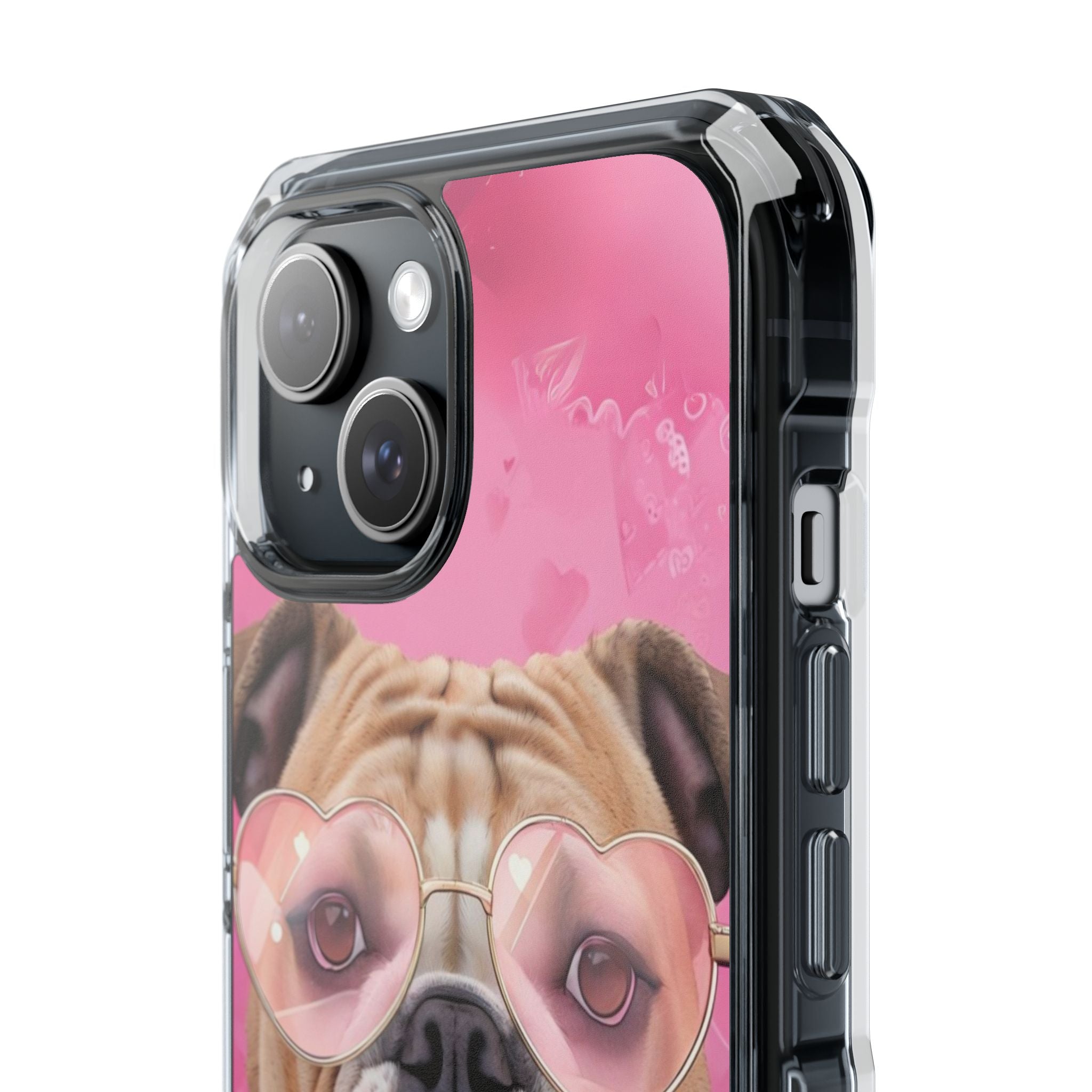 Puppy Love Protection Valentine's Day Phone Case (Tan/English)