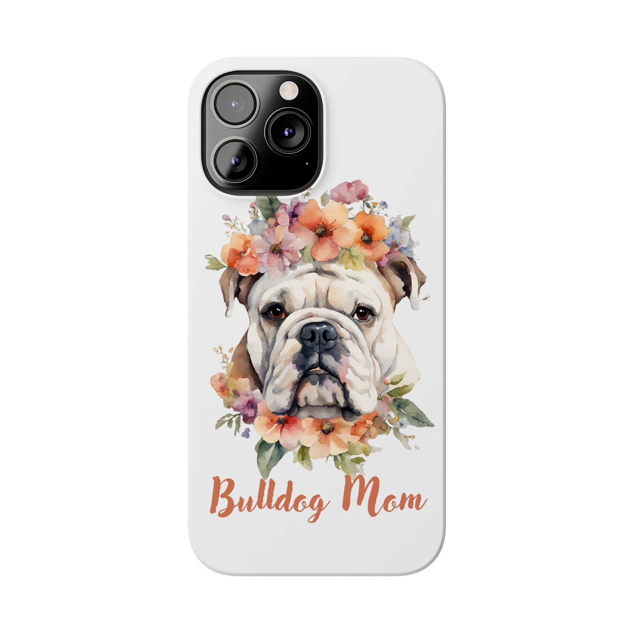 Bulldog iPhone Cases (Engish/White)