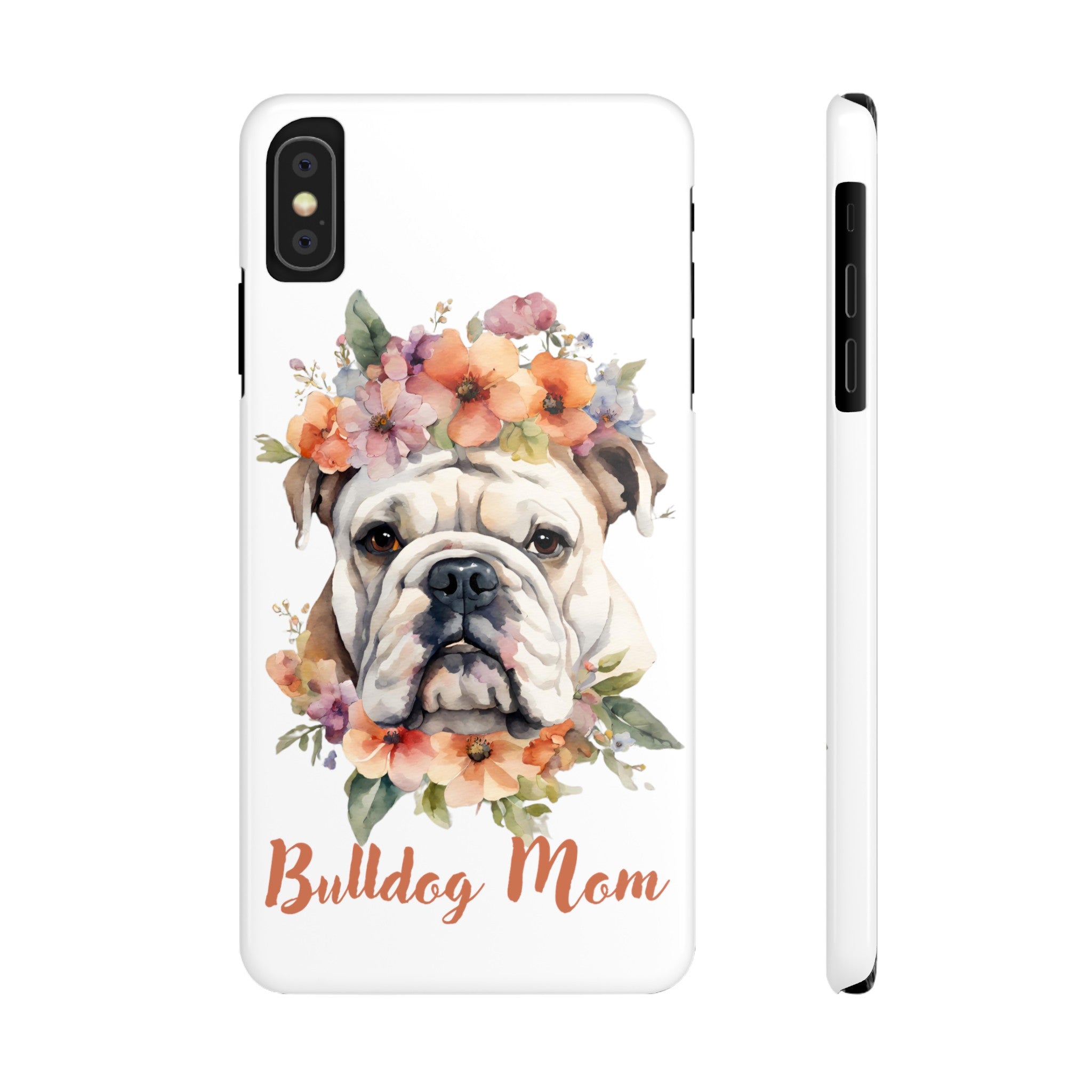 Bulldog iPhone Cases (Engish/White)