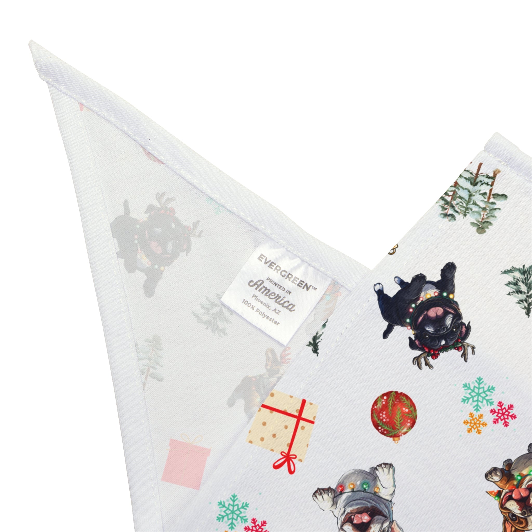 Santa's Tipsy Crew Dog Bandana (English)