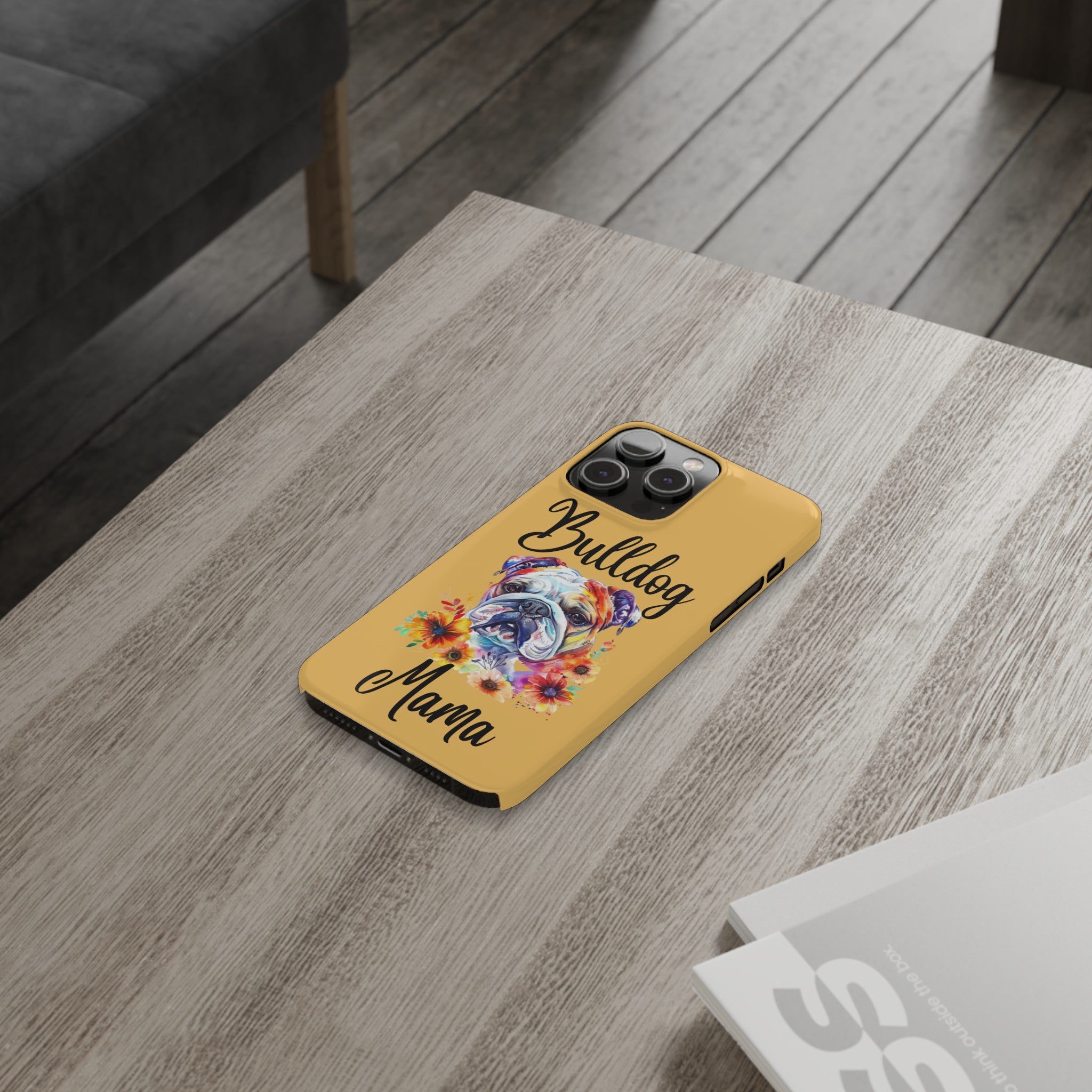 Bulldog Mama iPhone Cases (Engish)