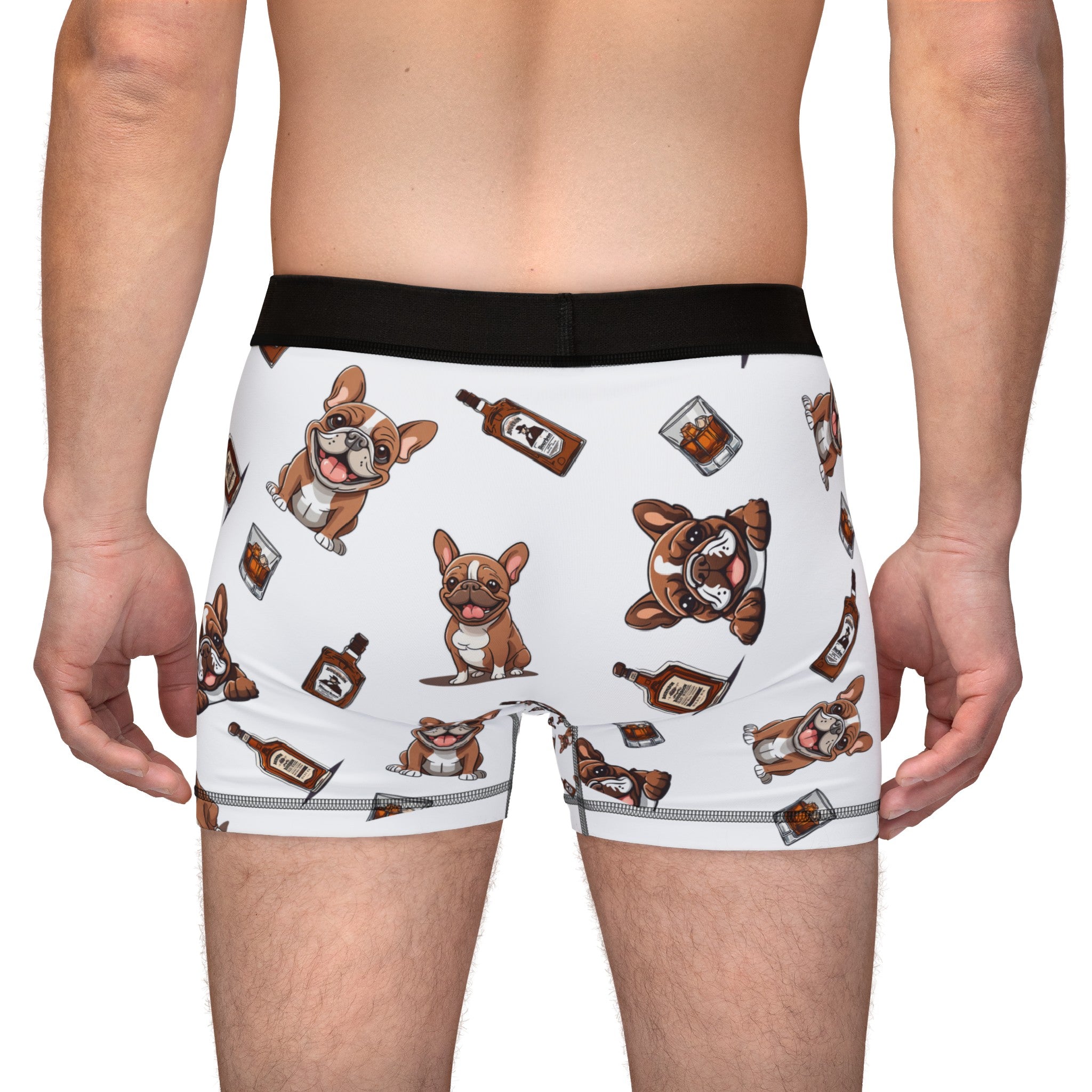 Tipsy Bully Bulldogs & Bourbon Men's Underwear (French/Brown)