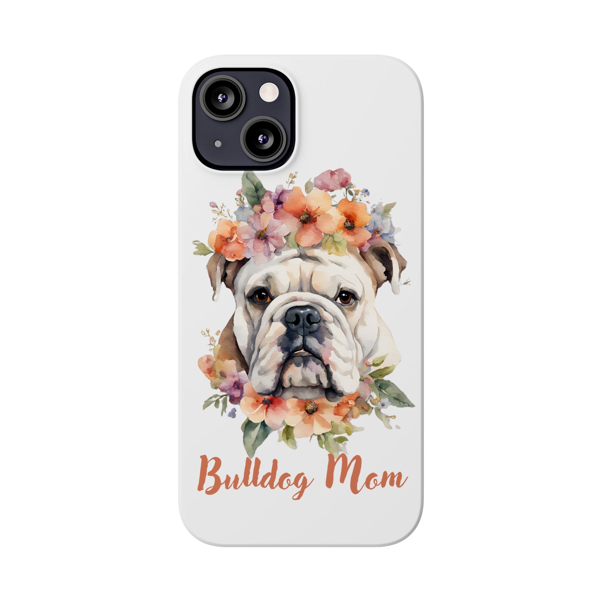 Bulldog iPhone Cases (Engish/White)