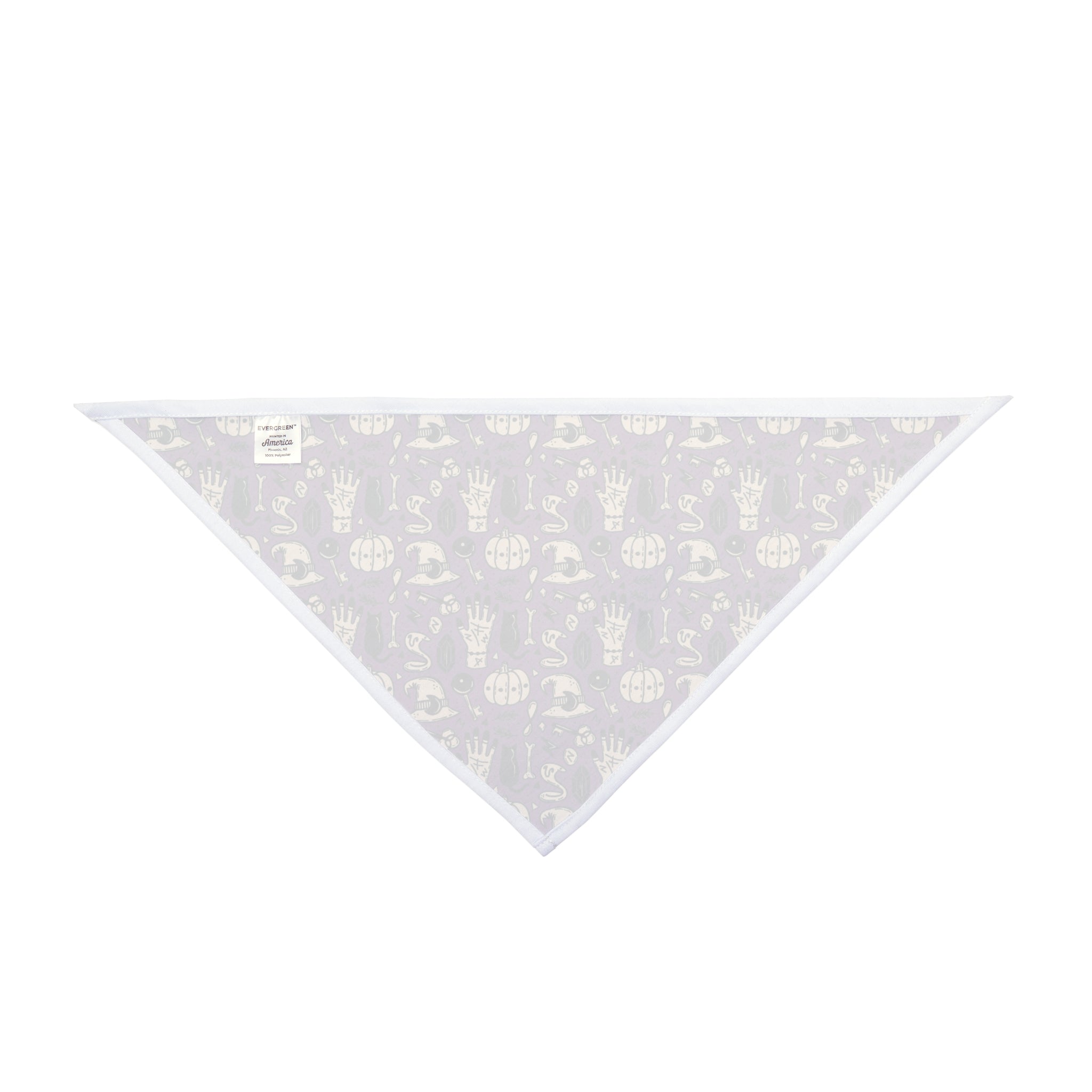 Halloween Bulldog Bandana (English/French/Purple/Witch Hat)
