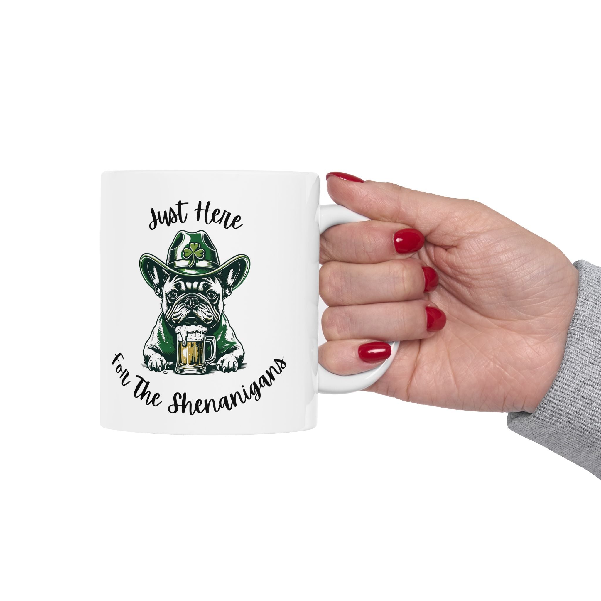 Bulldog St. Patrick's Day Coffee Mug (French)