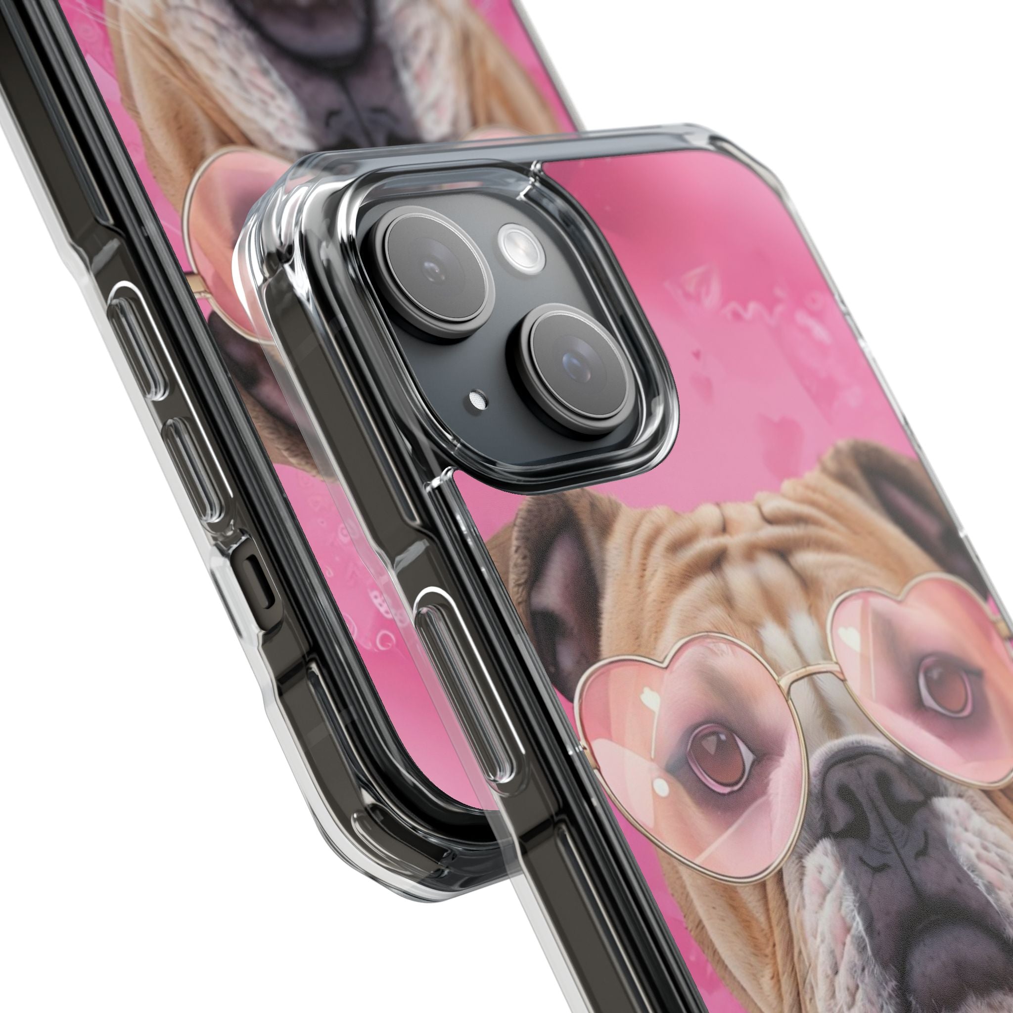 Puppy Love Protection Valentine's Day Phone Case (Tan/English)