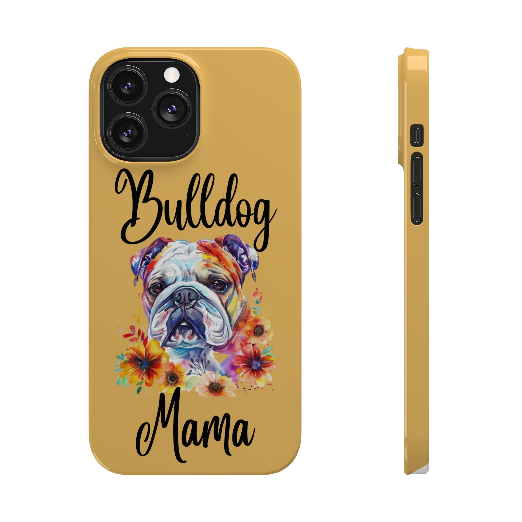 Bulldog Mama iPhone Cases (Engish)