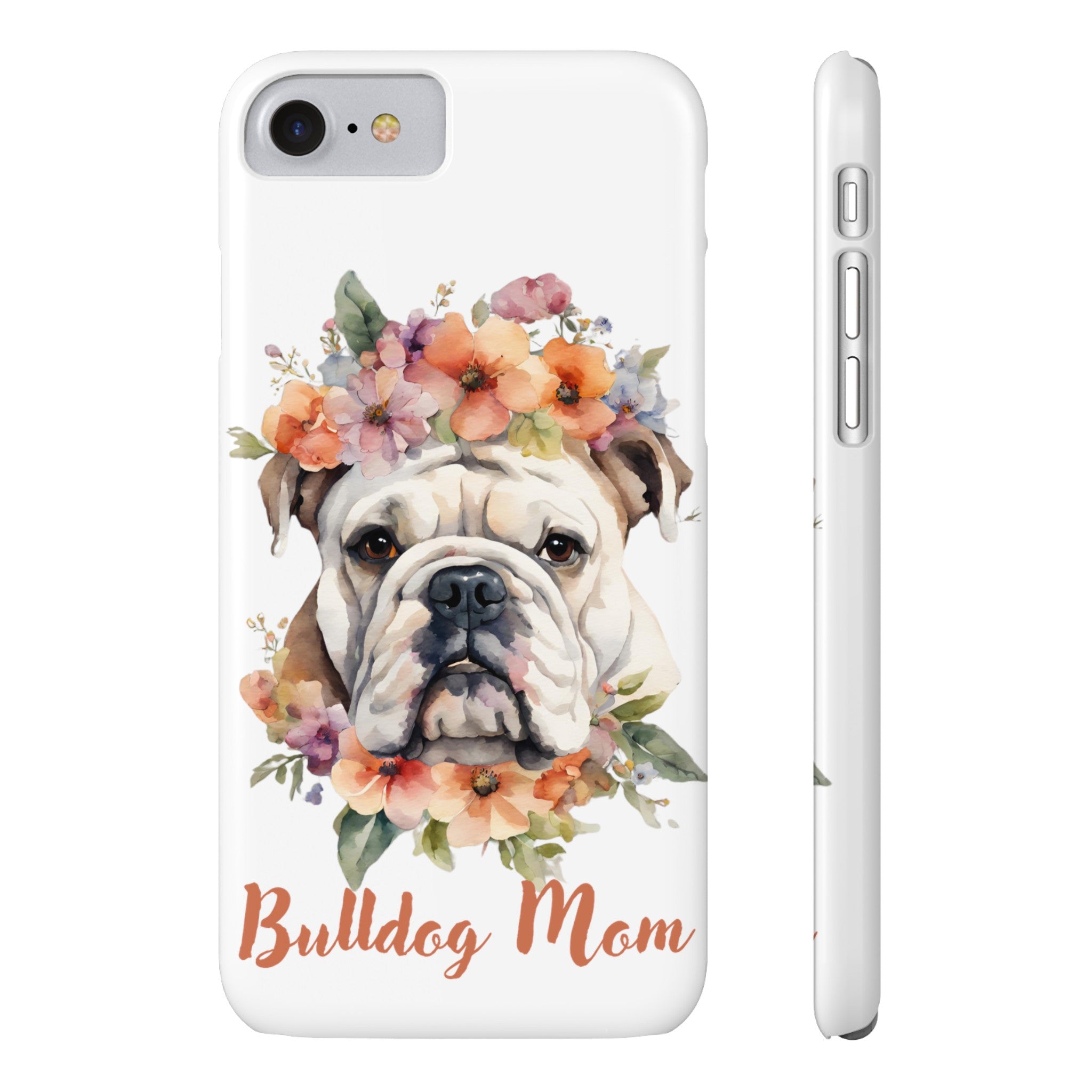 Bulldog iPhone Cases (Engish/White)