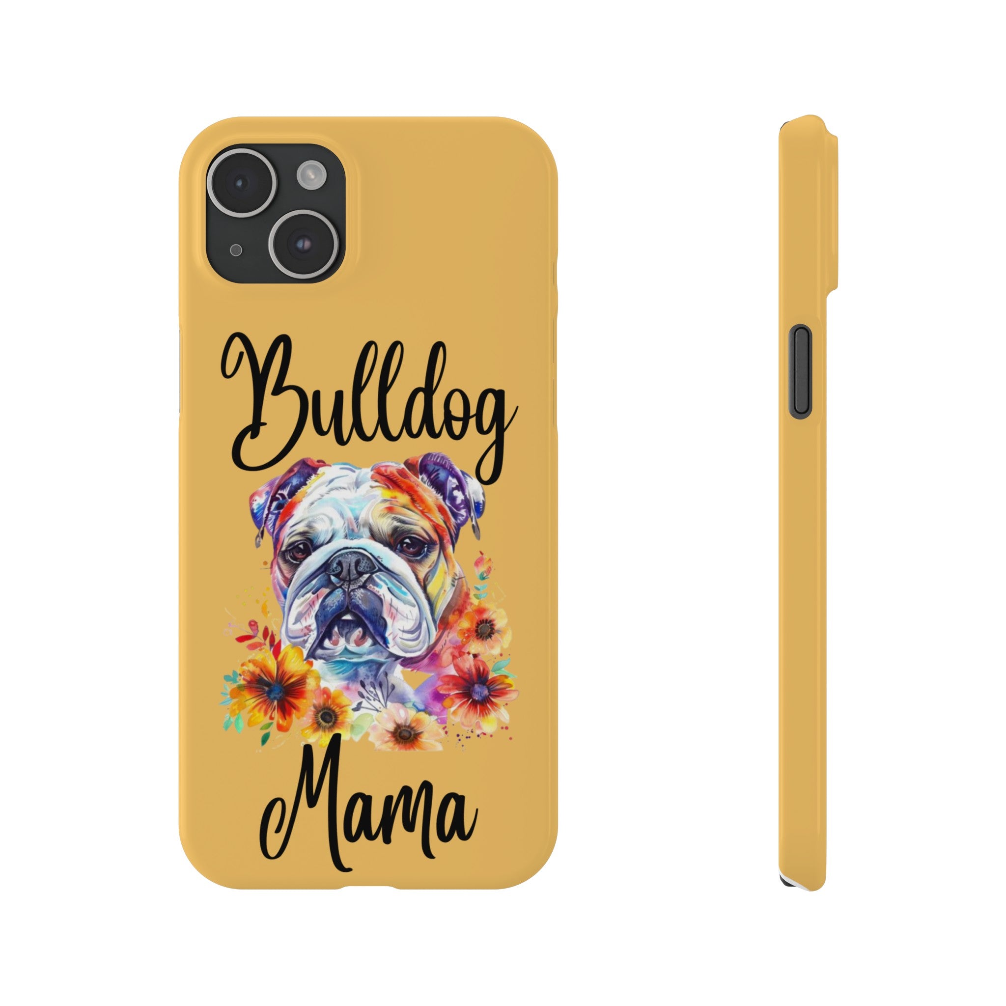 Bulldog Mama iPhone Cases (Engish)