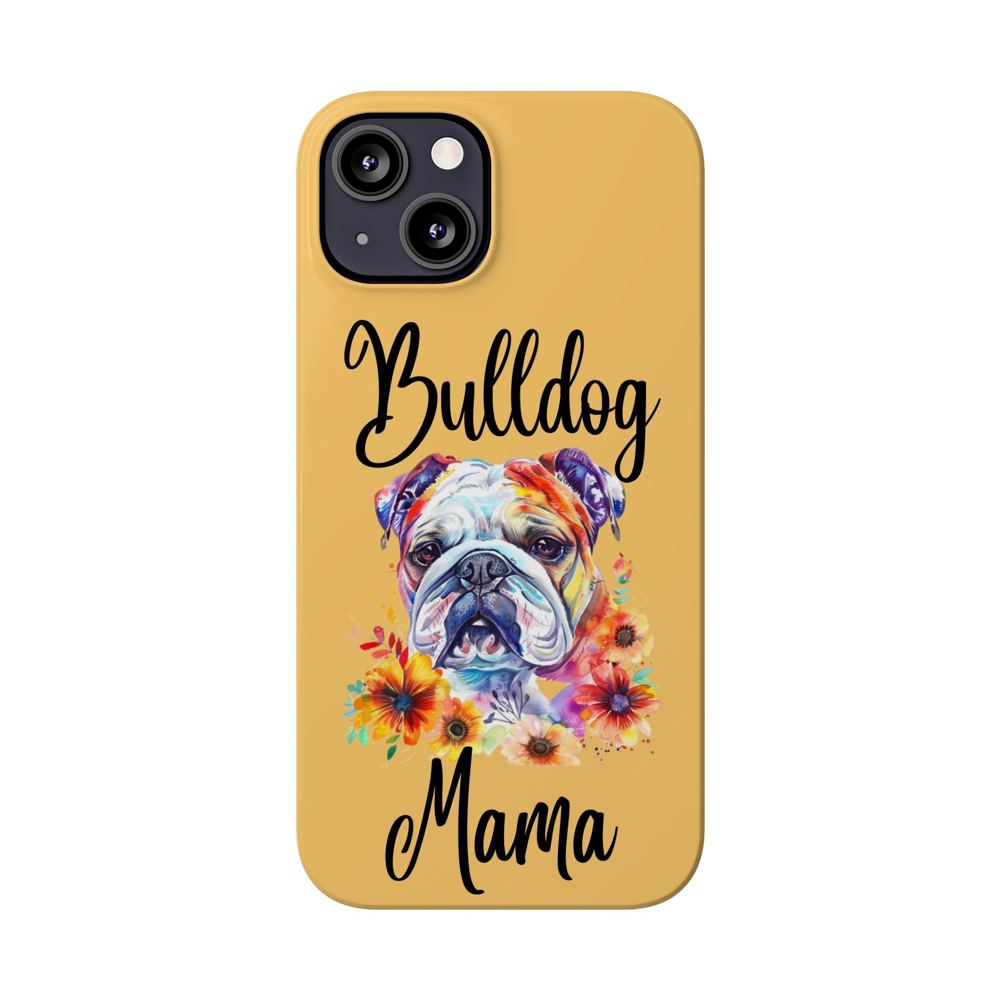 Bulldog Mama iPhone Cases (Engish)
