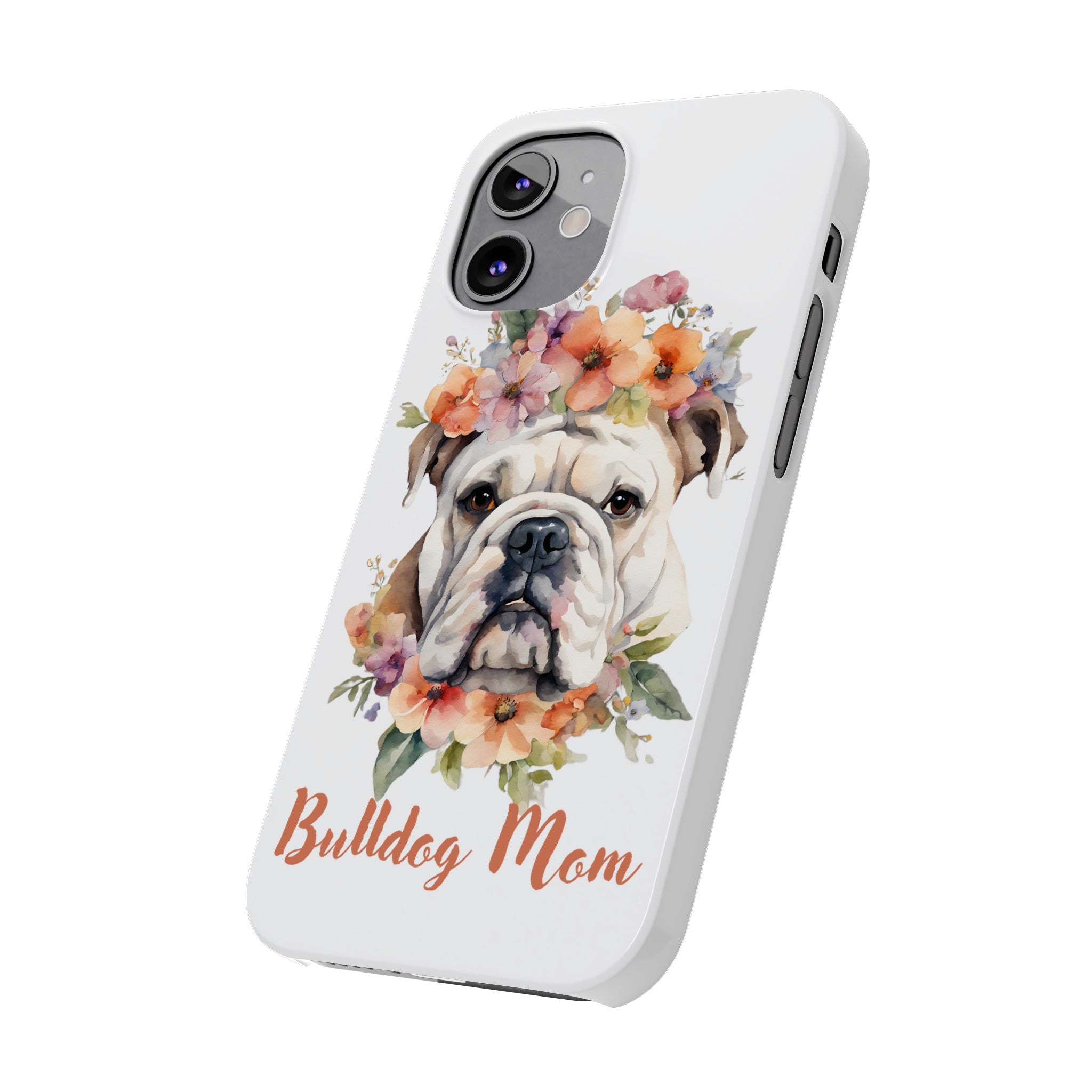 Bulldog iPhone Cases (Engish/White)