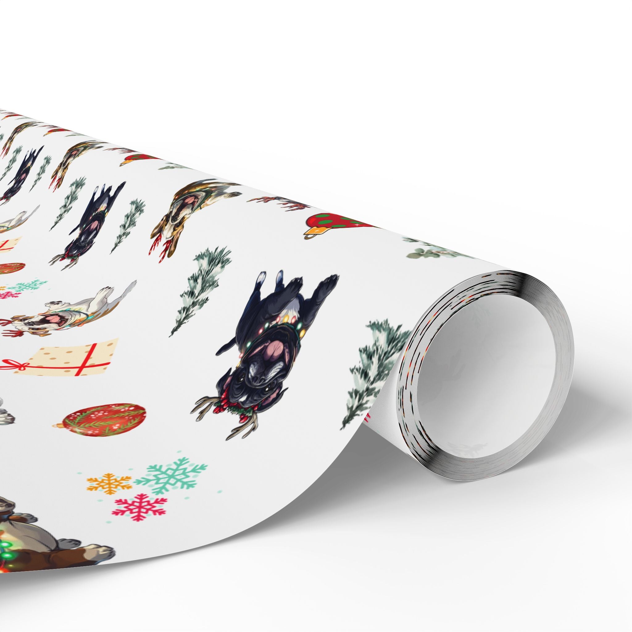 "Santa’s Tipsy Crew" Christmas Wrapping Paper (English)