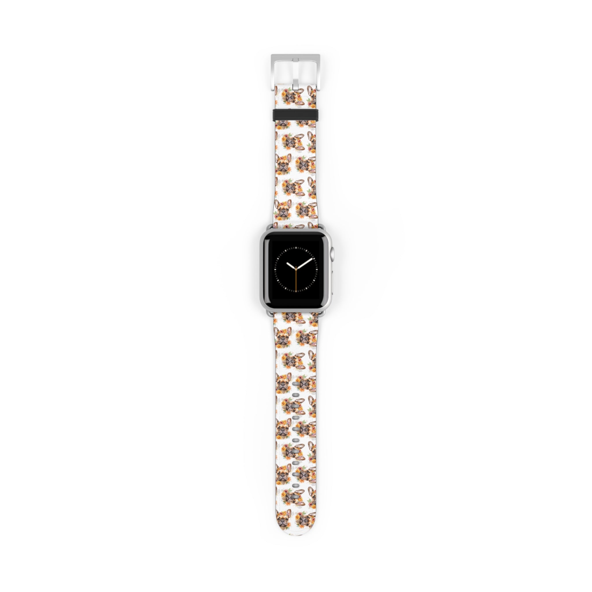 Bulldog Apple Watch Bands (French/Flower)