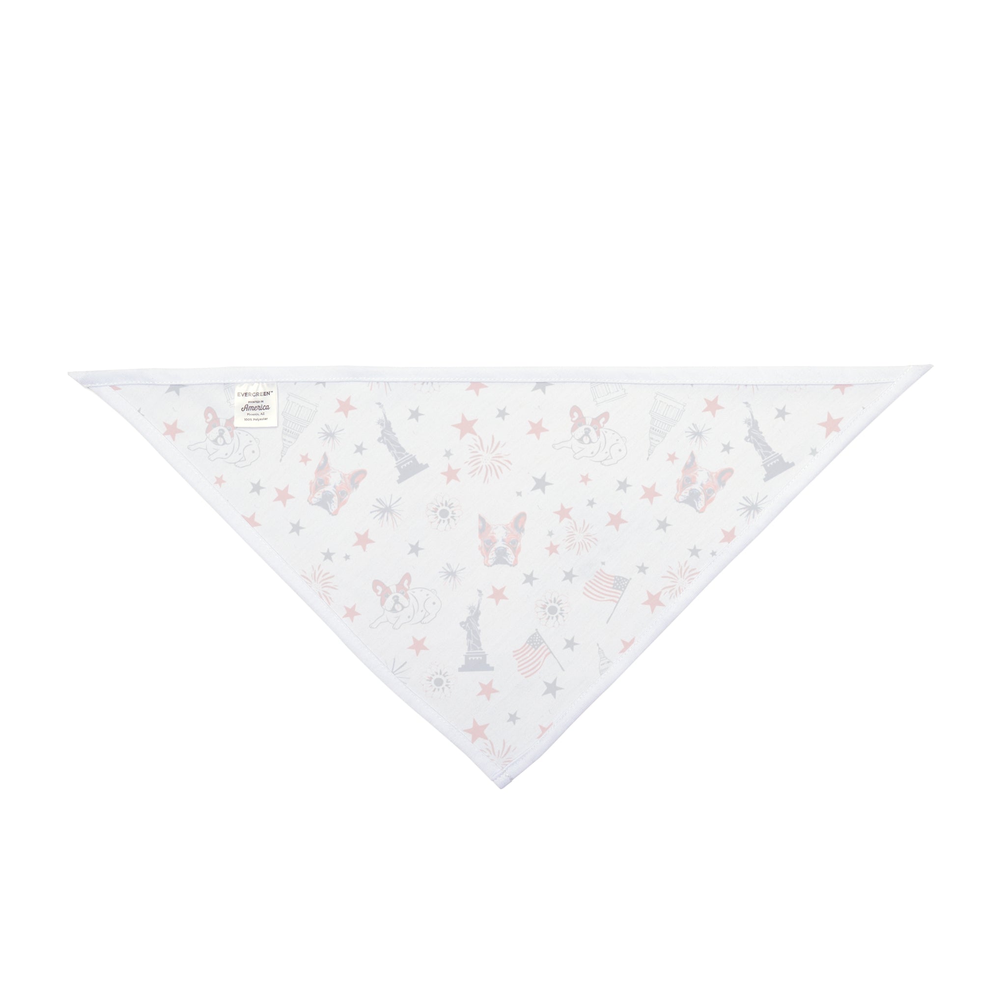 Red, White & Drool Dog Bandana (French)